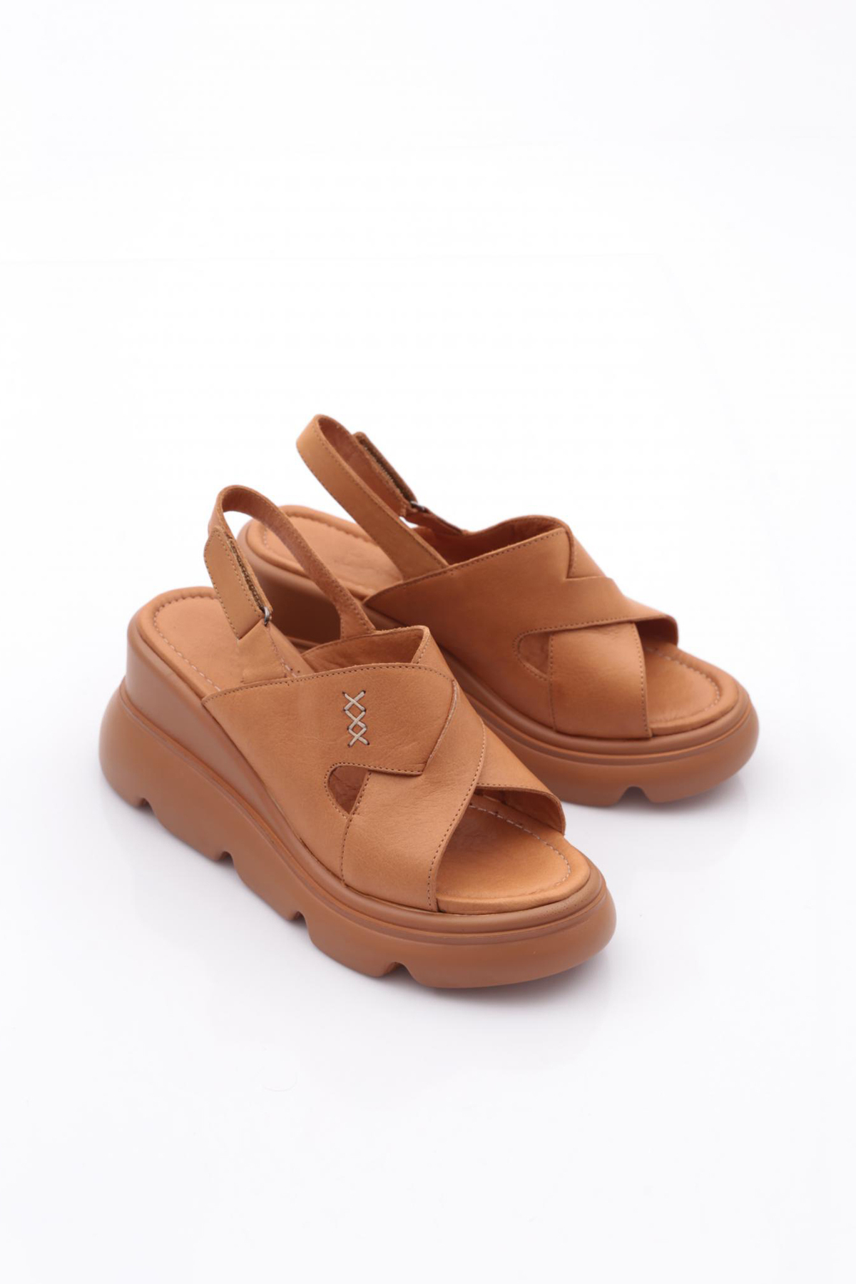 Dgn  850-10765 Kadin Kalin Taban Sandalet - Görsel 2