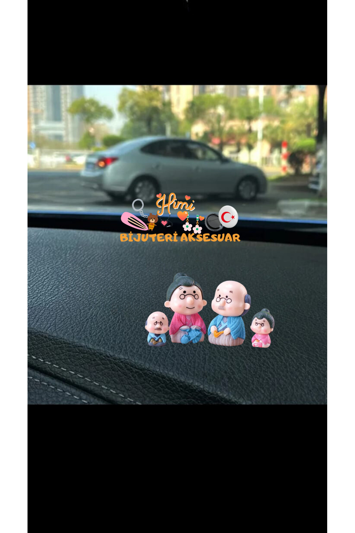 Nine Dede Aile Dikiz Aynası Süsü Ayna Süsü Araç İçi Araba Süsü Torpido Süsü Araç Oto Aksesuar