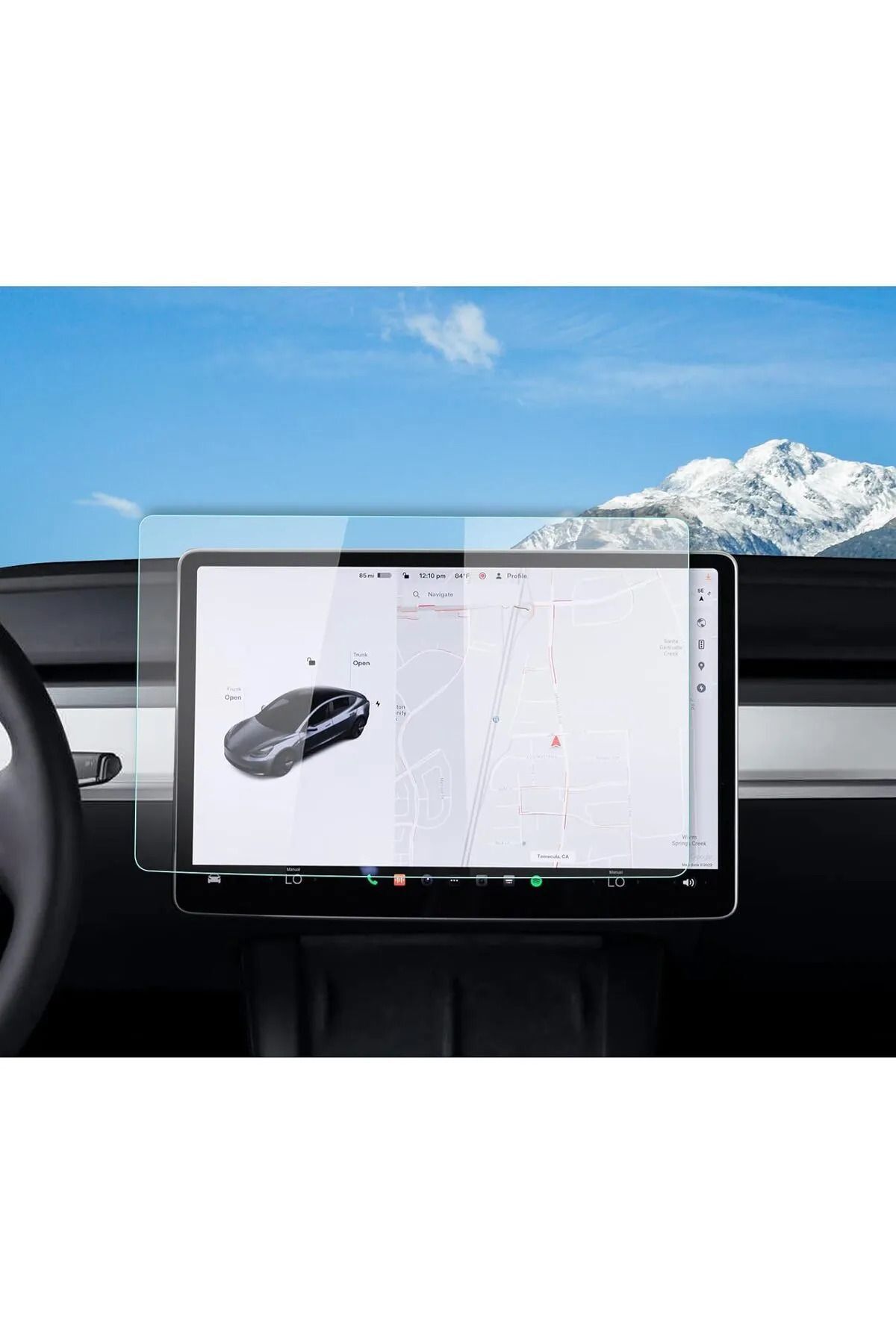 PiyasaSepeti Tesla Model Y Uyumlu 15 inç Multimedya Navigasyon Nano Ekran Koruyucu