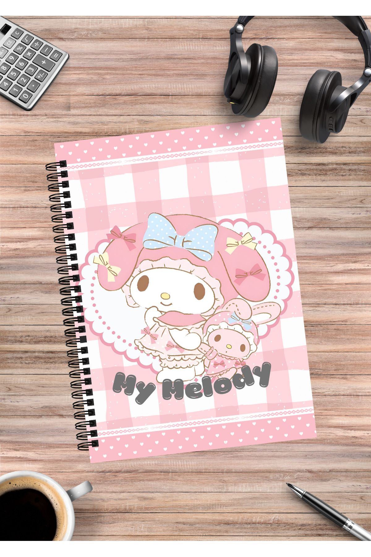 Home-Sanrio Cinnamoroll Kuromi Melody Kitty - Pompompurin Twinstars Spiral Notebook 1