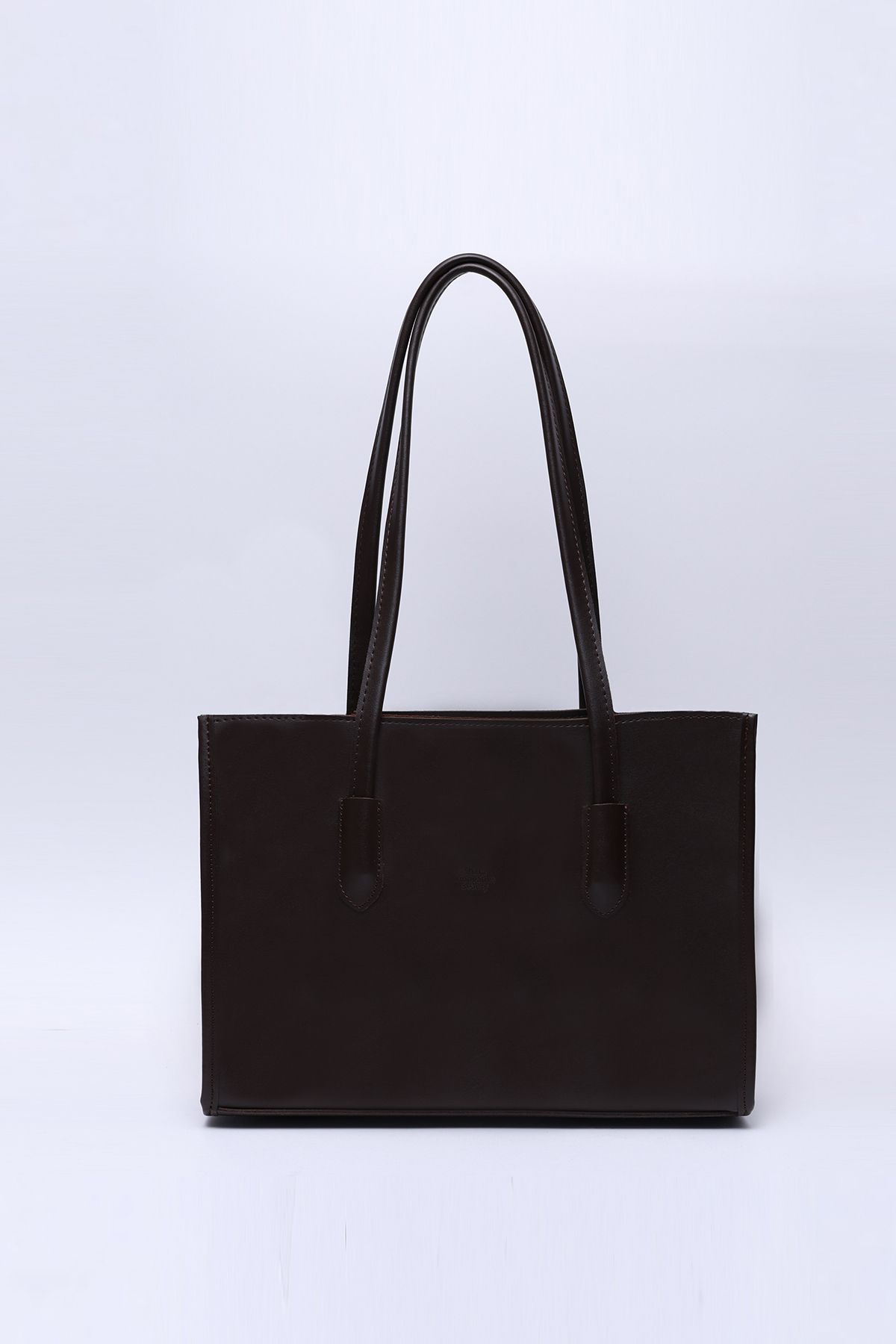 couleur café shk173 faux cuir un seul compartiment zippé trousse de maquillage sac à main à bras et à bandoulière