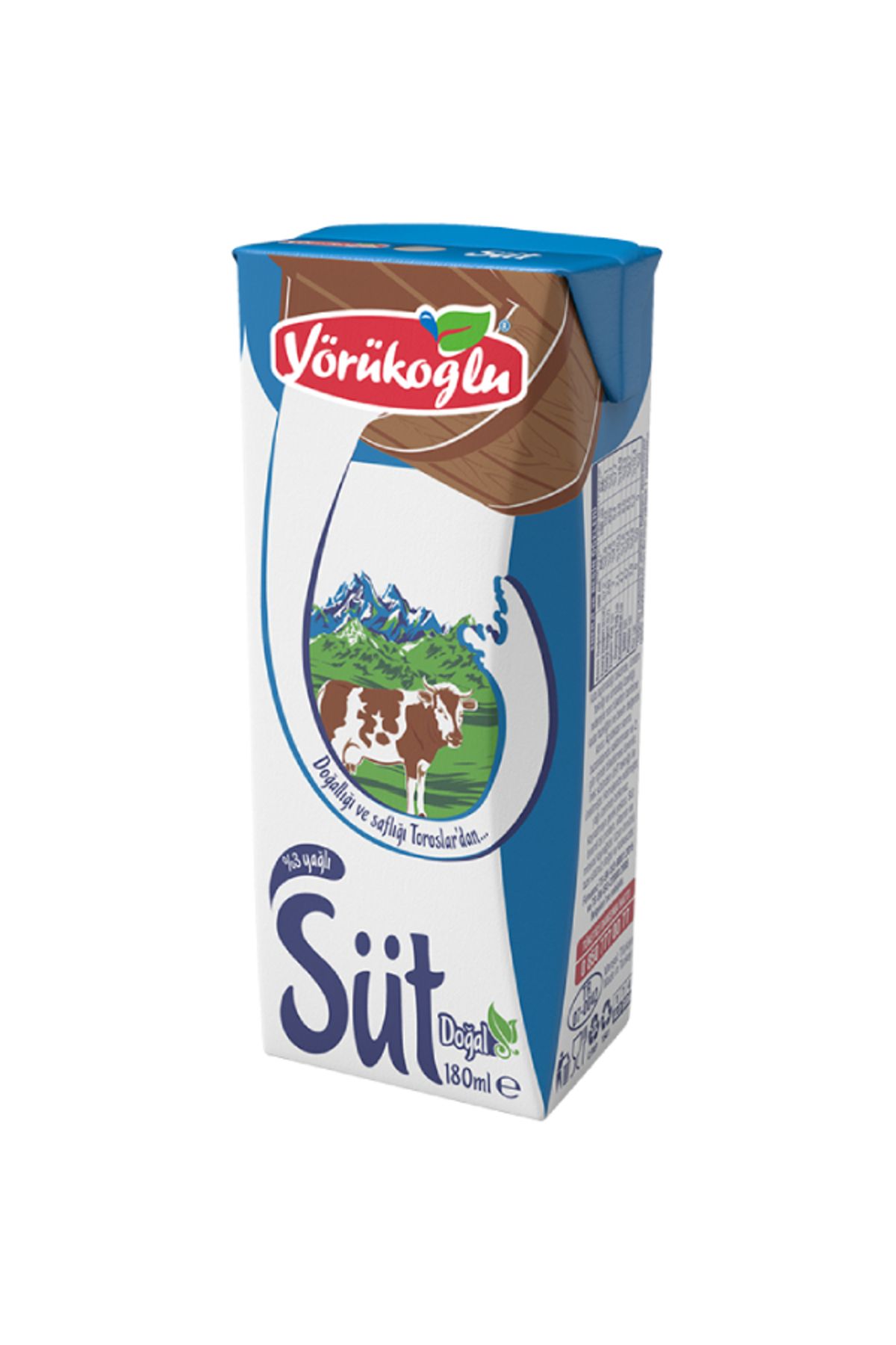 Yörükoğlu Yağlı Süt %3 180 Ml X 27 Adet