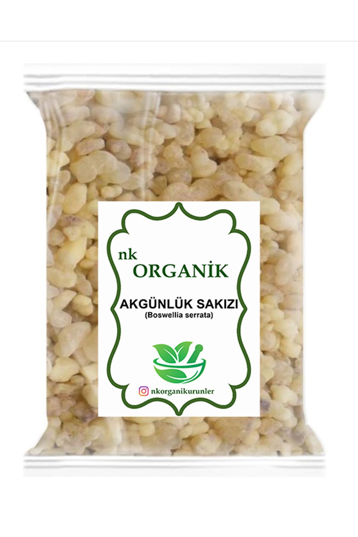 nk organik Akgünlük Sakızı Paket (boswellia serrata) 500gr