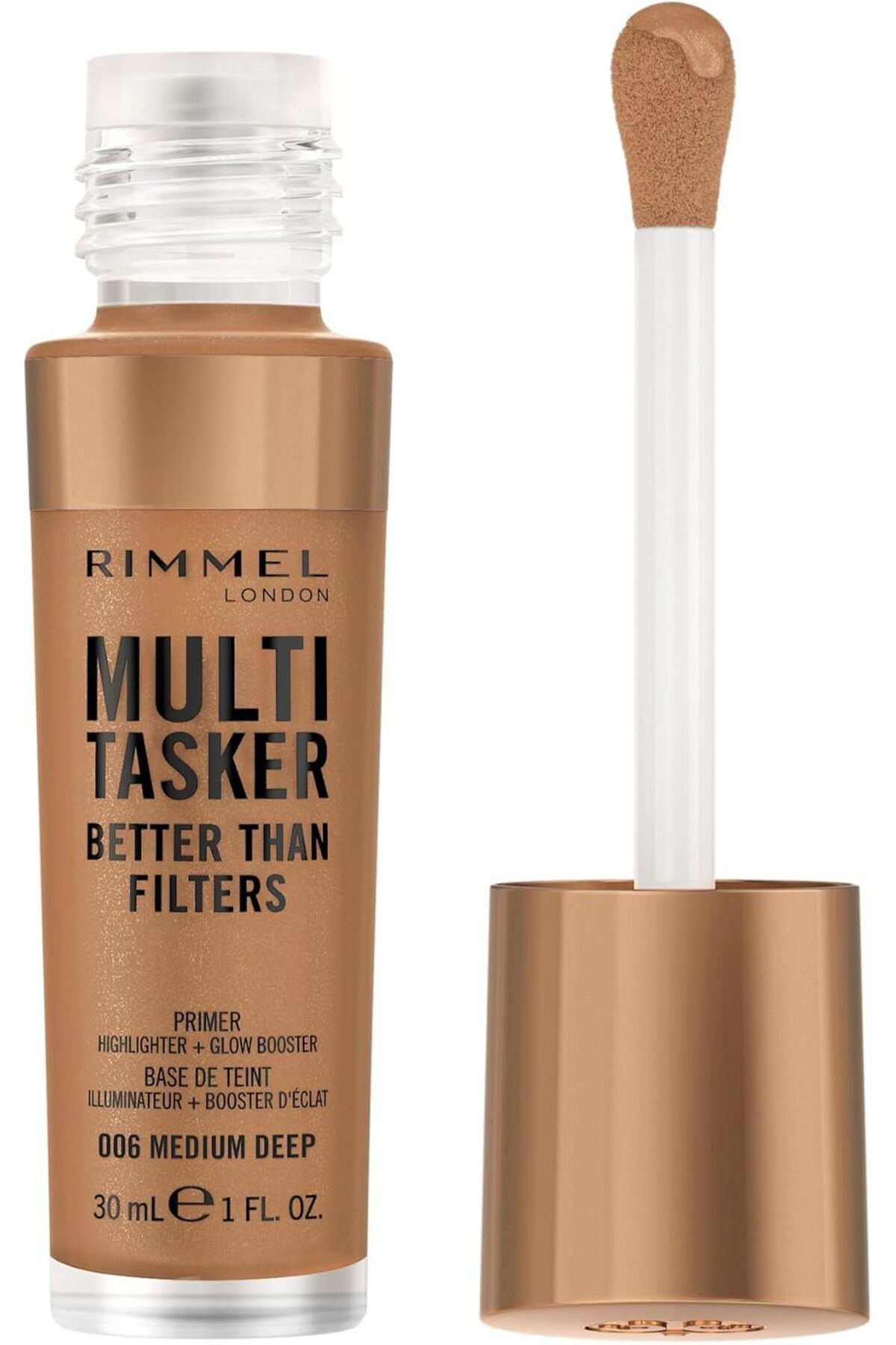 Rimmel-Multi-Tasker  Face Primer, Glow Booster and Highlighter - 006 - Medium Deep, 30ml 1