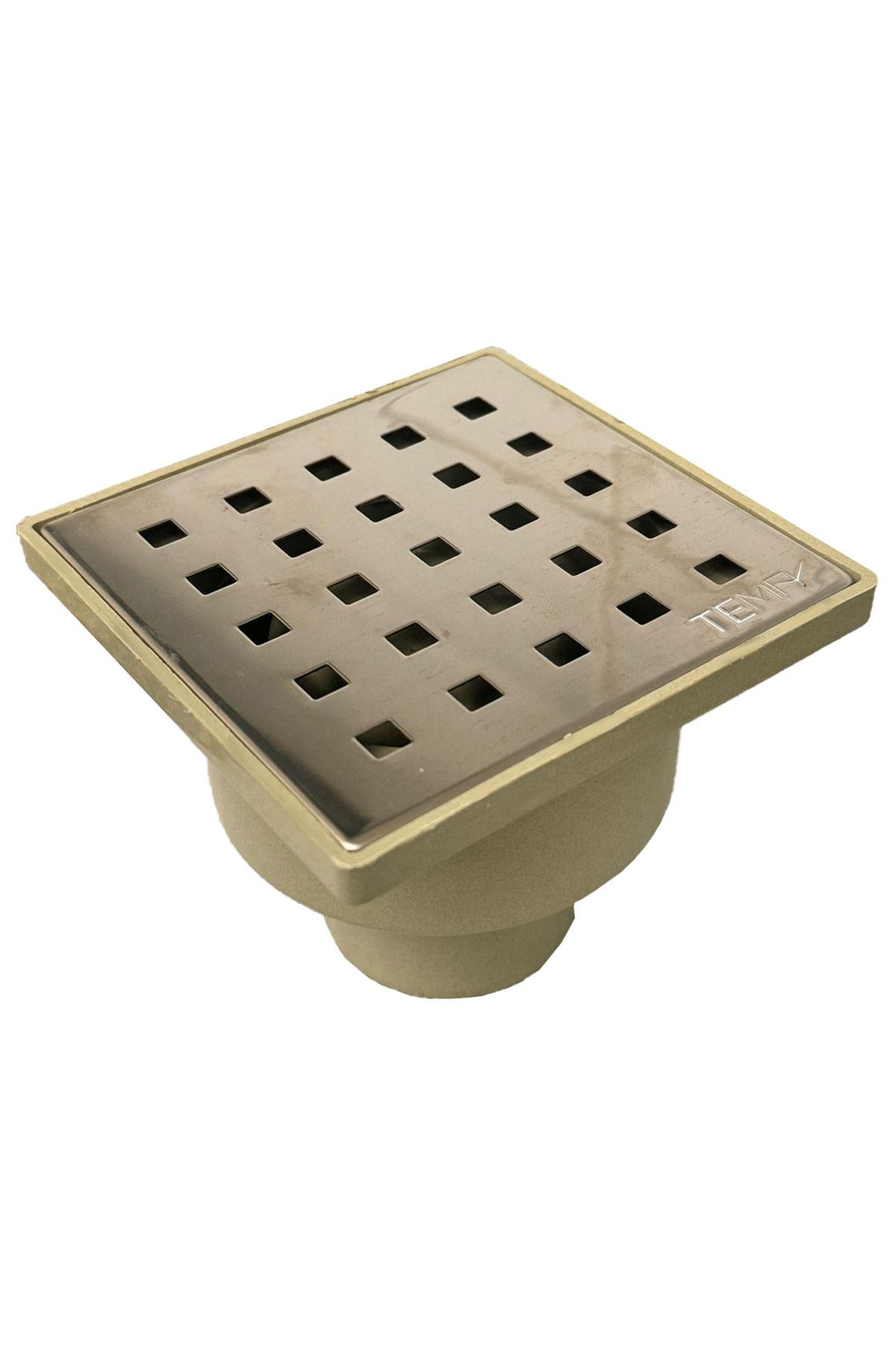 Tema Krom Yer Sifonu Alttan Çıkış 50 mm 10x10 cm - Yer Sifonu