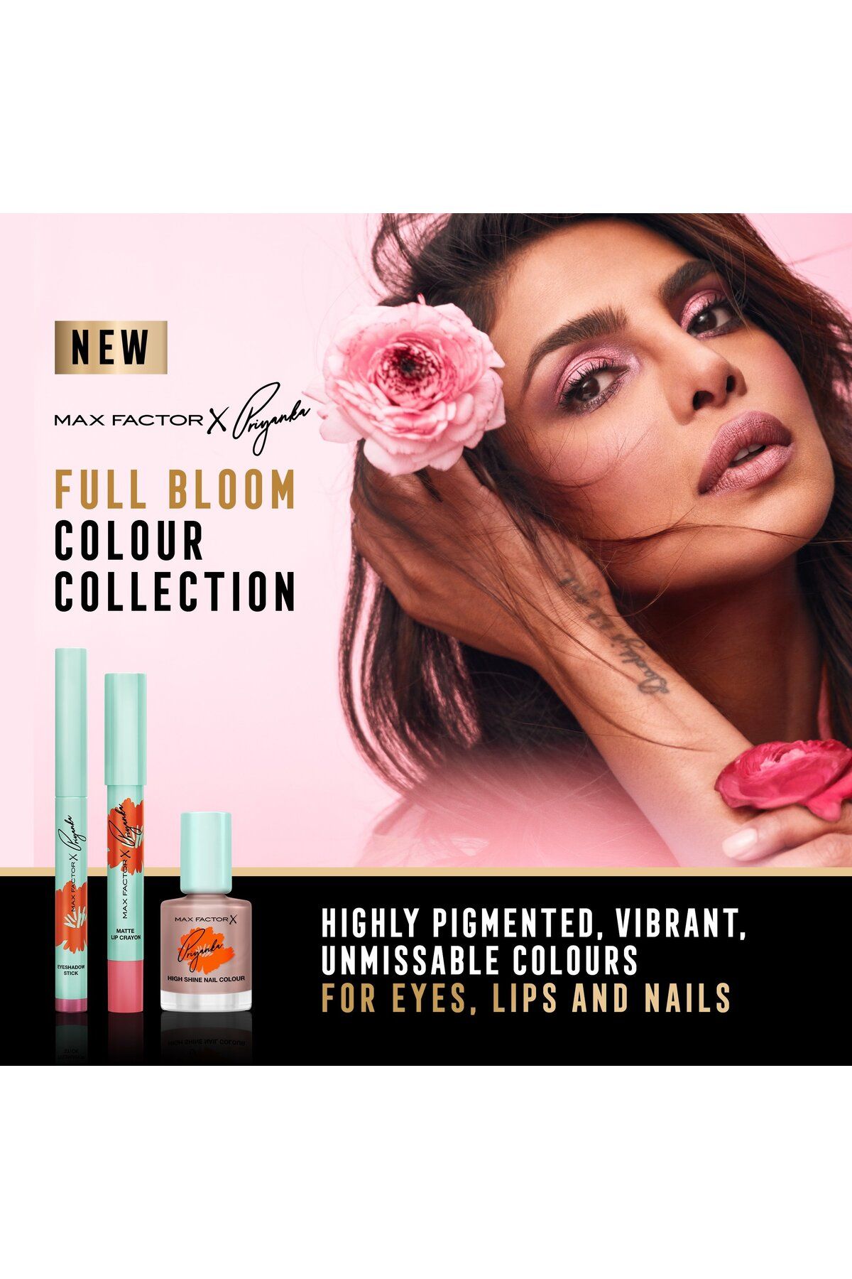 Max Factor-قلم ظلال العيون X Priyanka Chopra Jonas، إصدار محدود - 006 - Glowing Meadow، 1,64 جم 8