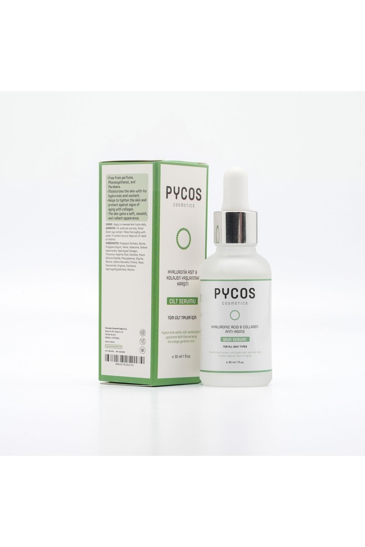 Hyaluronik Asit ve Kolajen Etkenli Yaşlanma Karşıtı Cilt Bakım Serumu 30 ML — TYCPSEU2YN169100268123621 — تصویر 5 از 6