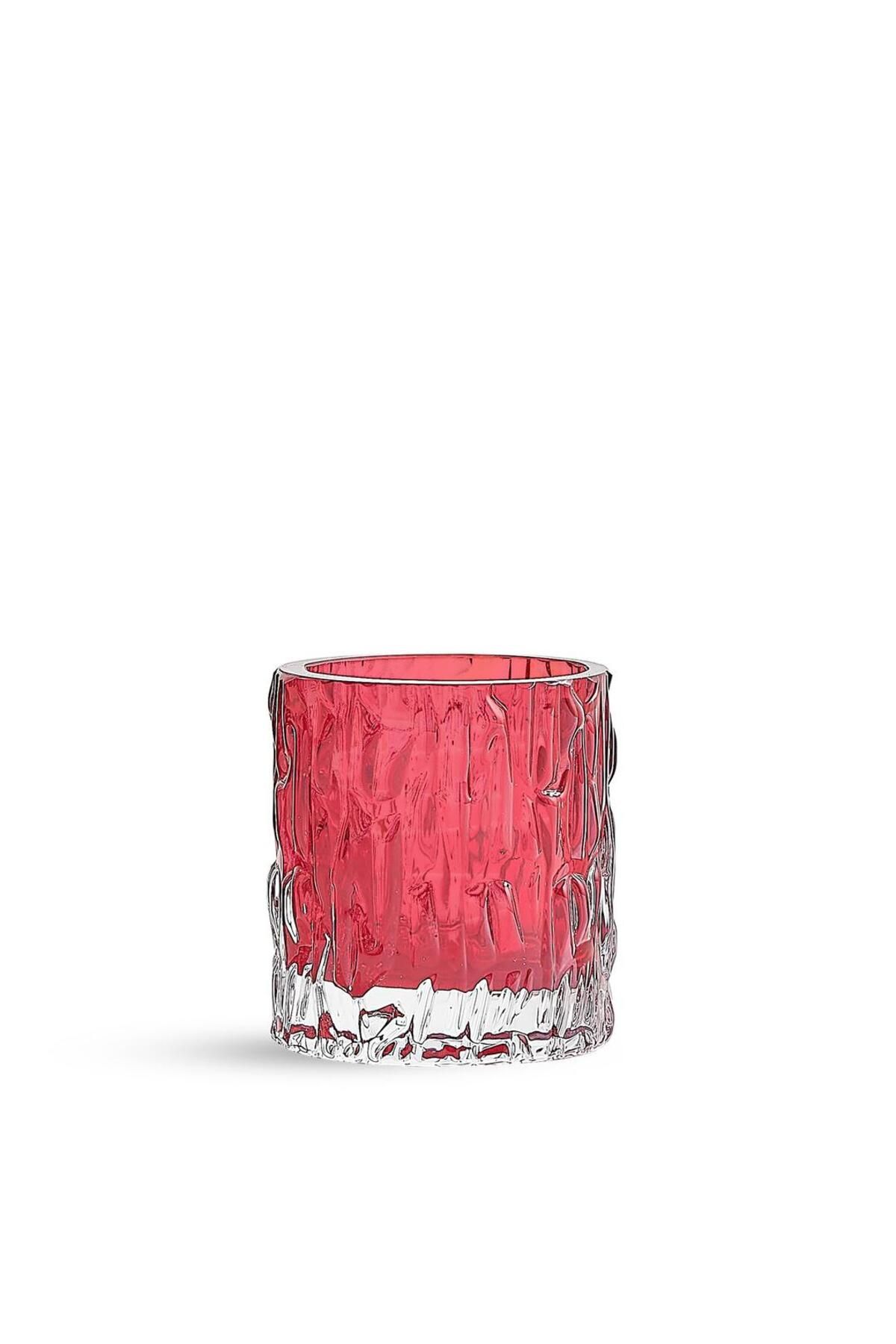 Saatistan Kırmızı Kabuk Tealight Mumluk 7 cm, şık ve zarif dekoratif aksesuar