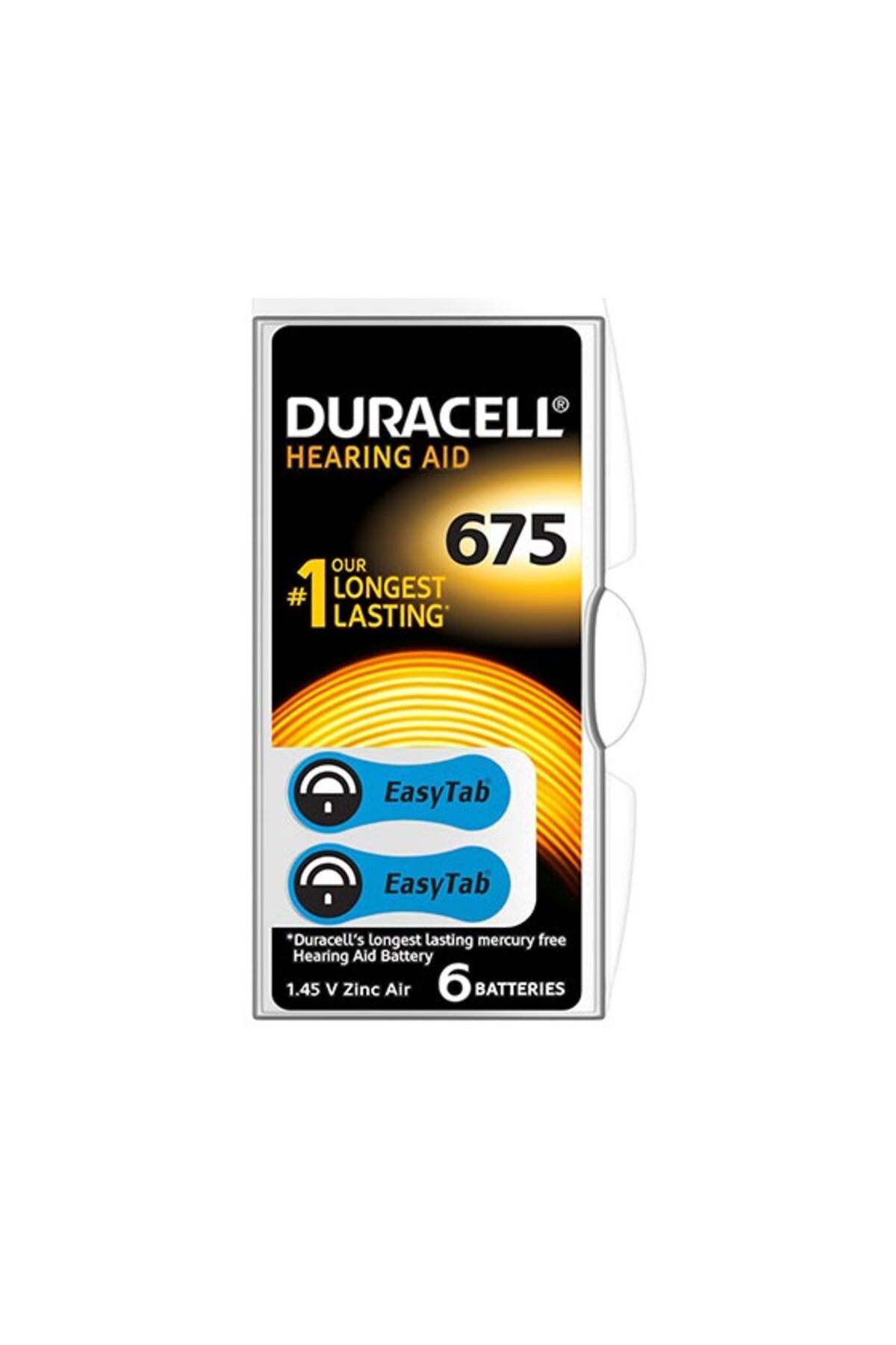 feifei DURACELL 675 NO KULAKLIK PİLİ 6LI PAKET (4767) - AYS7147-3206