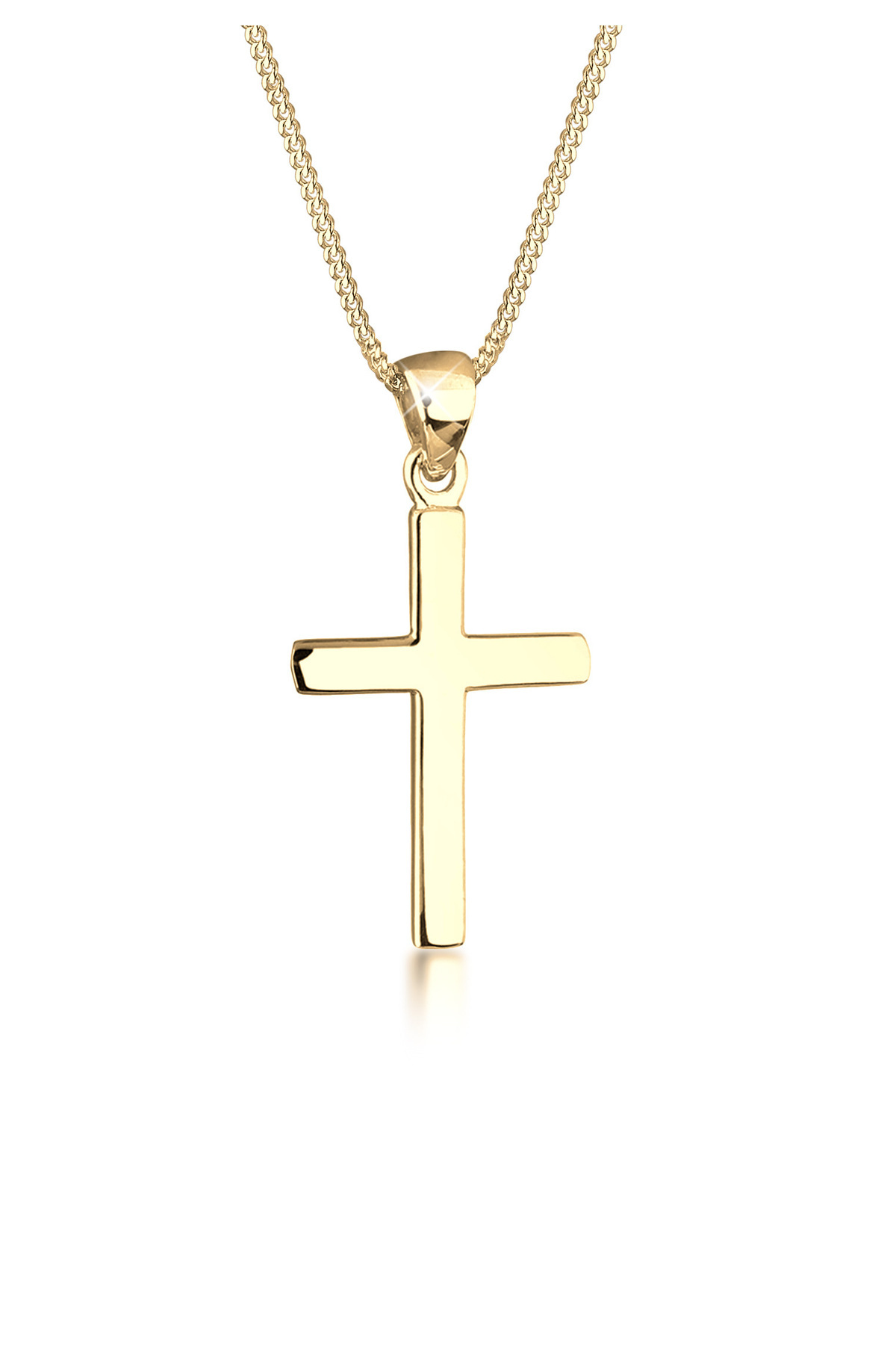 ELLI-Halskette Damen Kreuz Symbol Basic in 925 Sterling Silber 1