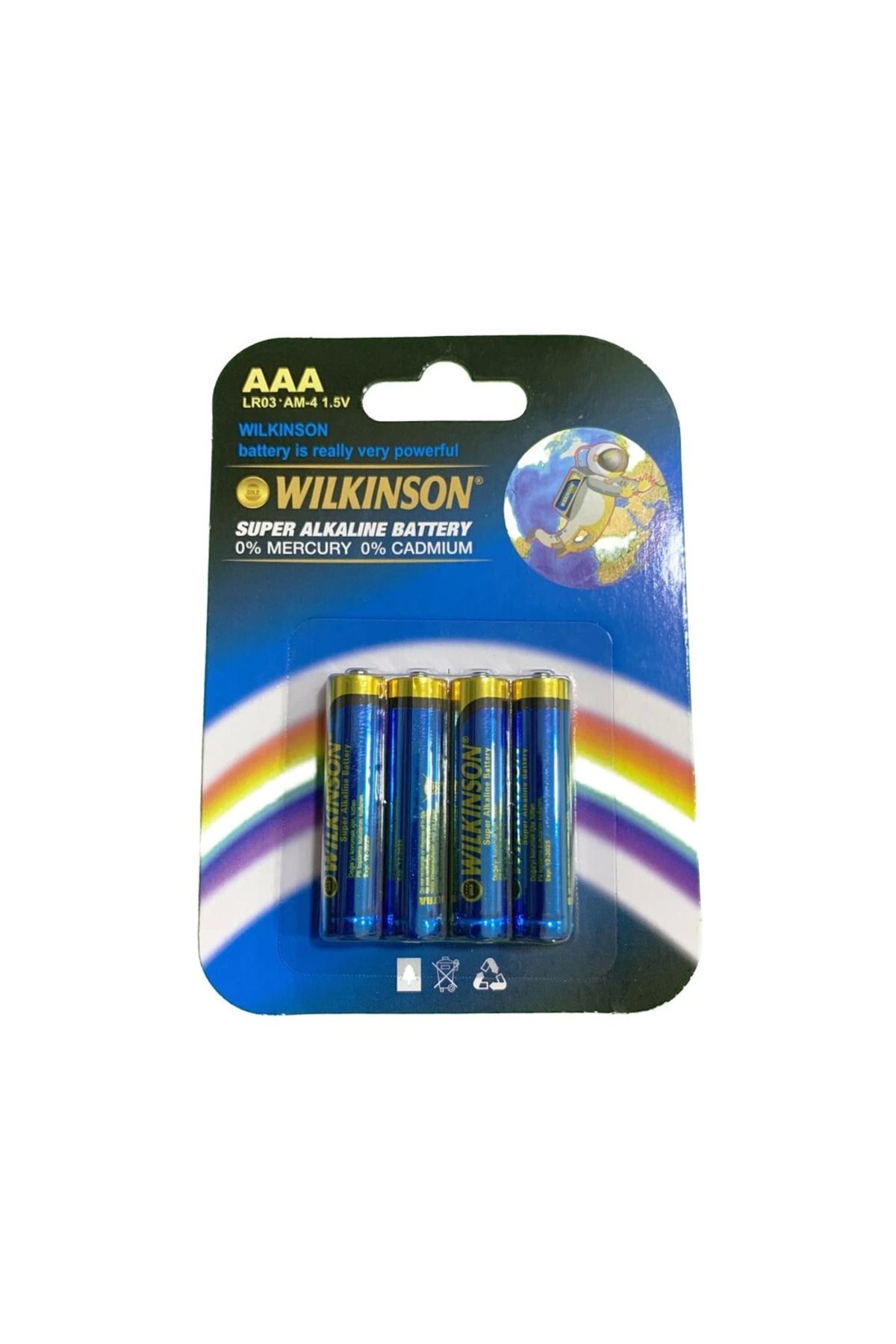 Ayaz World Wılkınson Aaa Lr03 Am-4 4'lü 1.5 V Süper Alkalin İnce Pil - AYZ8425-8981