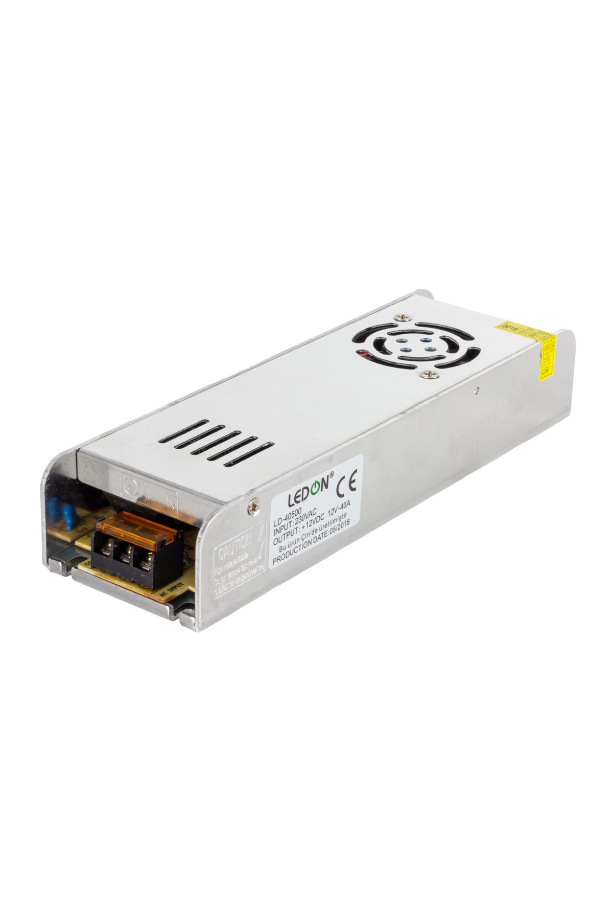 feifei LEDON LD-40500 12V 40A 480W SLİM METAL KASA ADAPTÖR (4767) - AYS7954-4407