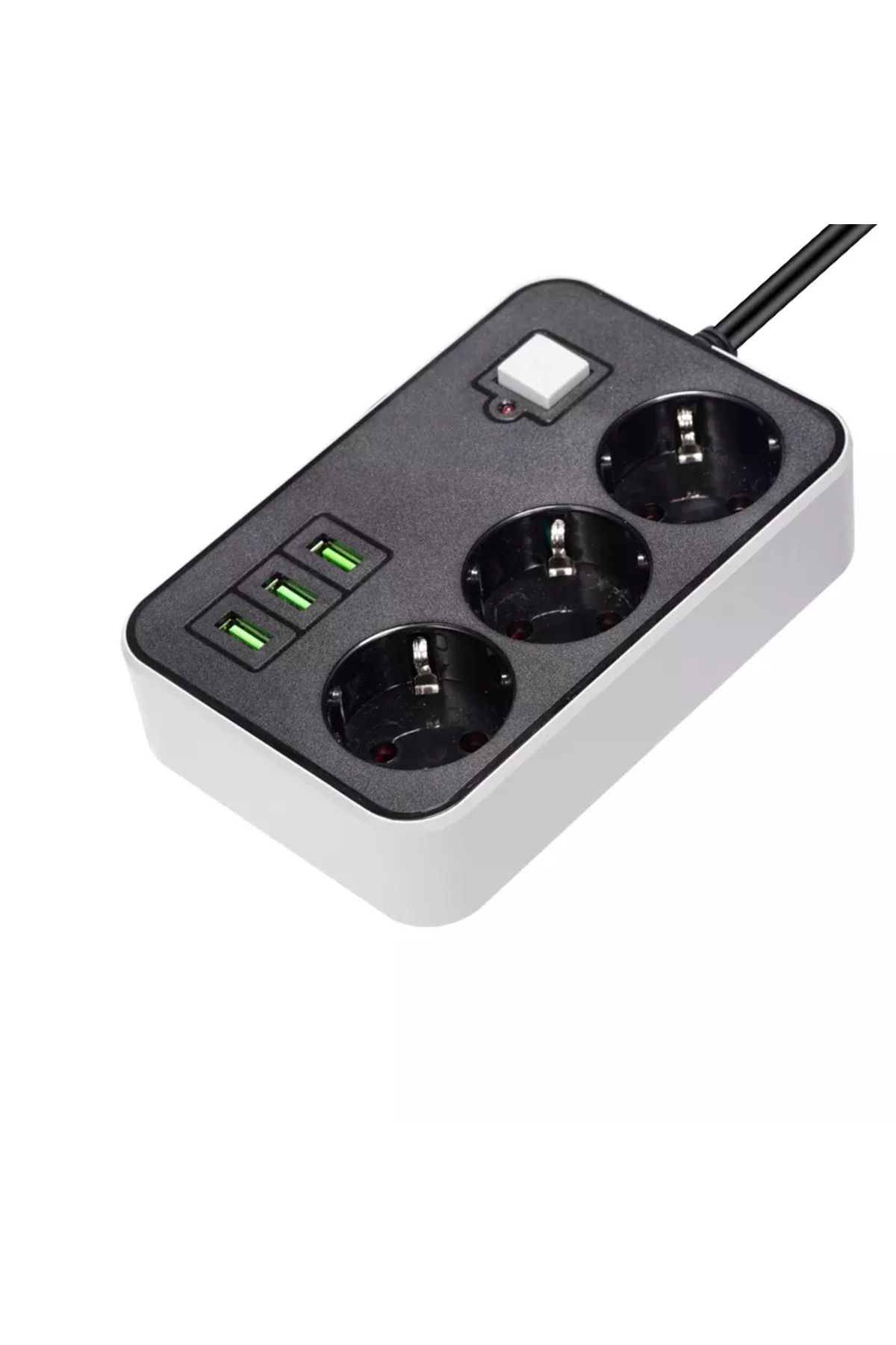 RubyBoutiques-3-Plus 1.8 m Surge Protected Socket with 3 USB (4767) - Blc1276-1510 3