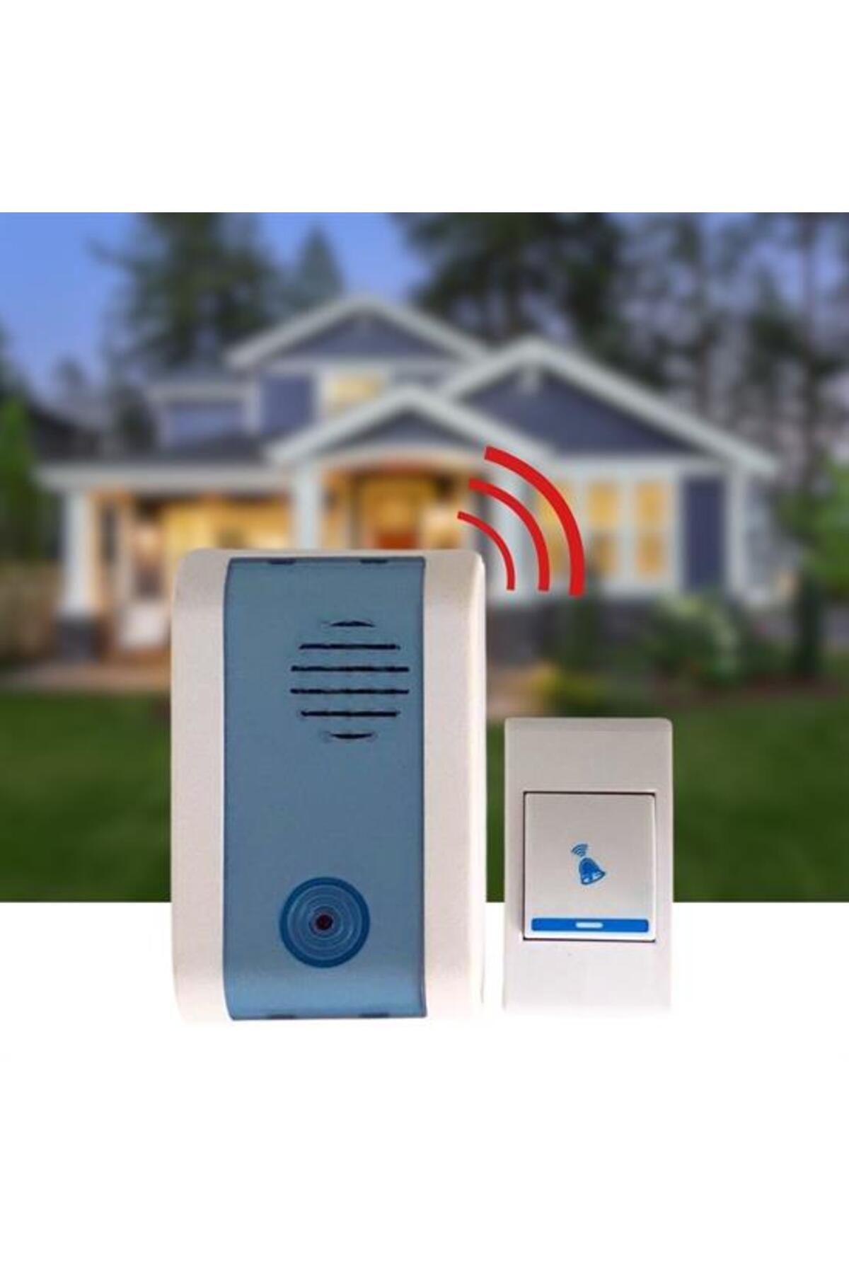 mudikonsept Wireless Bağlantılı Ev Ofis Daire veya Bahçe Kapıları İçin Kablosuz Kapı Zi - MDE9689-9994