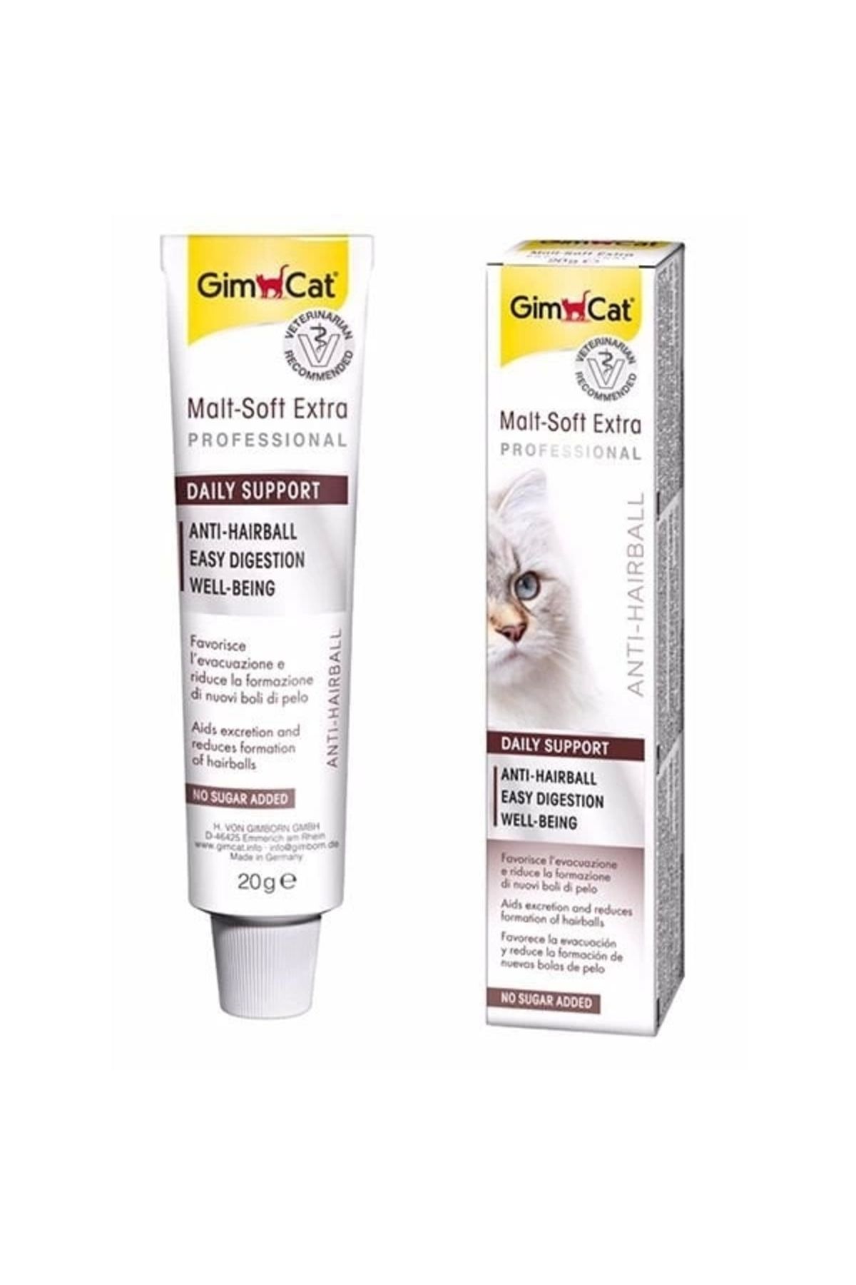 Gimcat Malt Soft Extra Tüy Yumağı Önleyici Kedi Macunu 20 gr