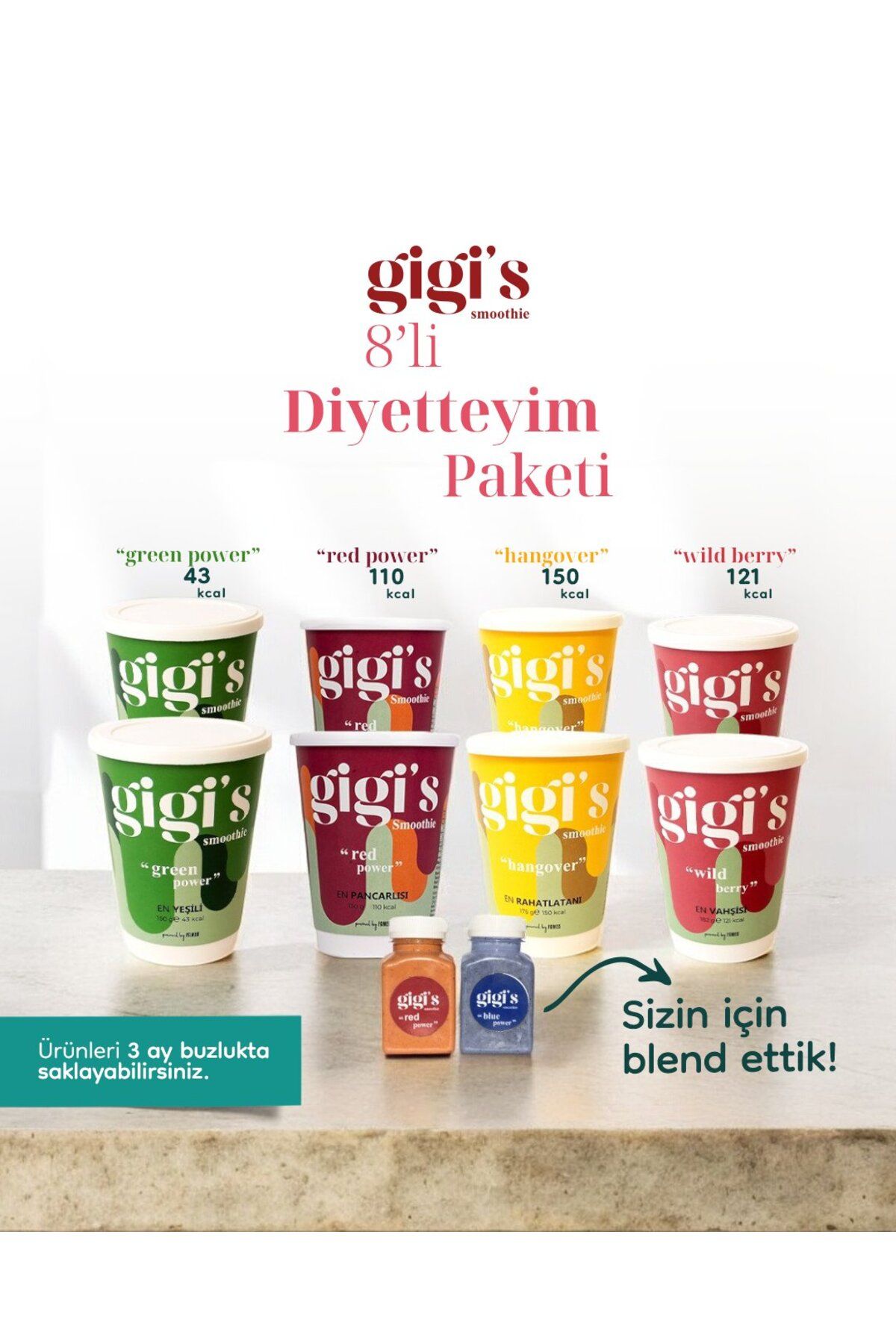 gigi's smoothie powered by fameo Diyetteyim Smoothie Paketi