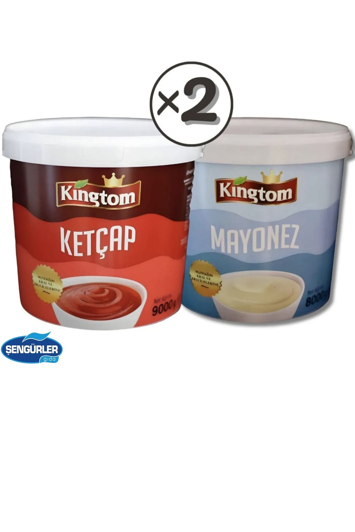 KİNGTOM KETÇAP(9 kg) MAYONEZ (8 kg) 2 Lİ PAKET