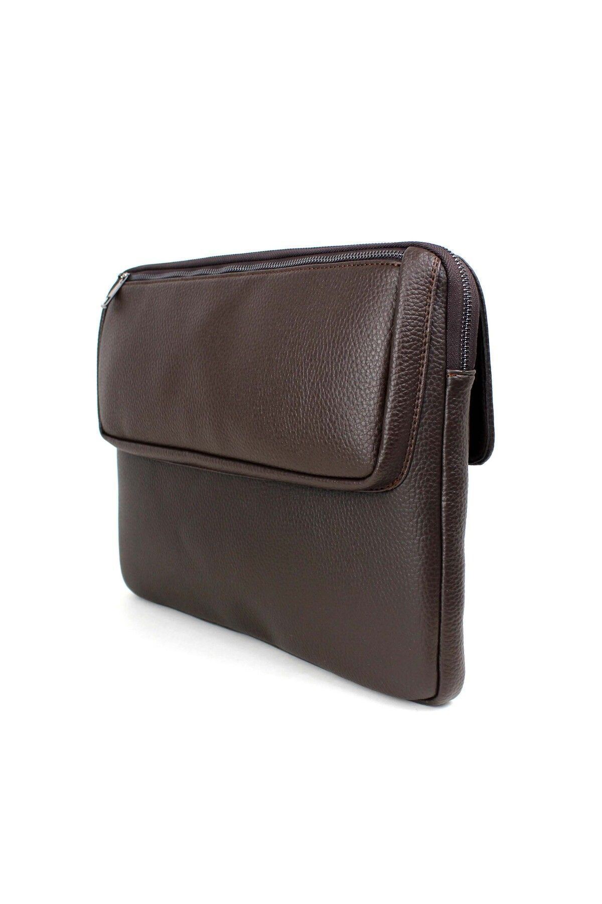 deri,se club-Unisex Brown 12-13 Inch Laptop and File Bag 3