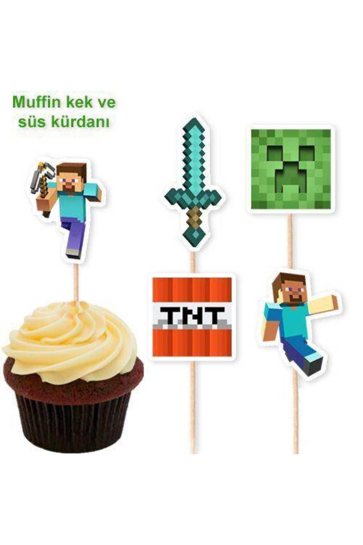 Parti Dükkanım Minecraft Şekilli Kürdan (10 ADET)