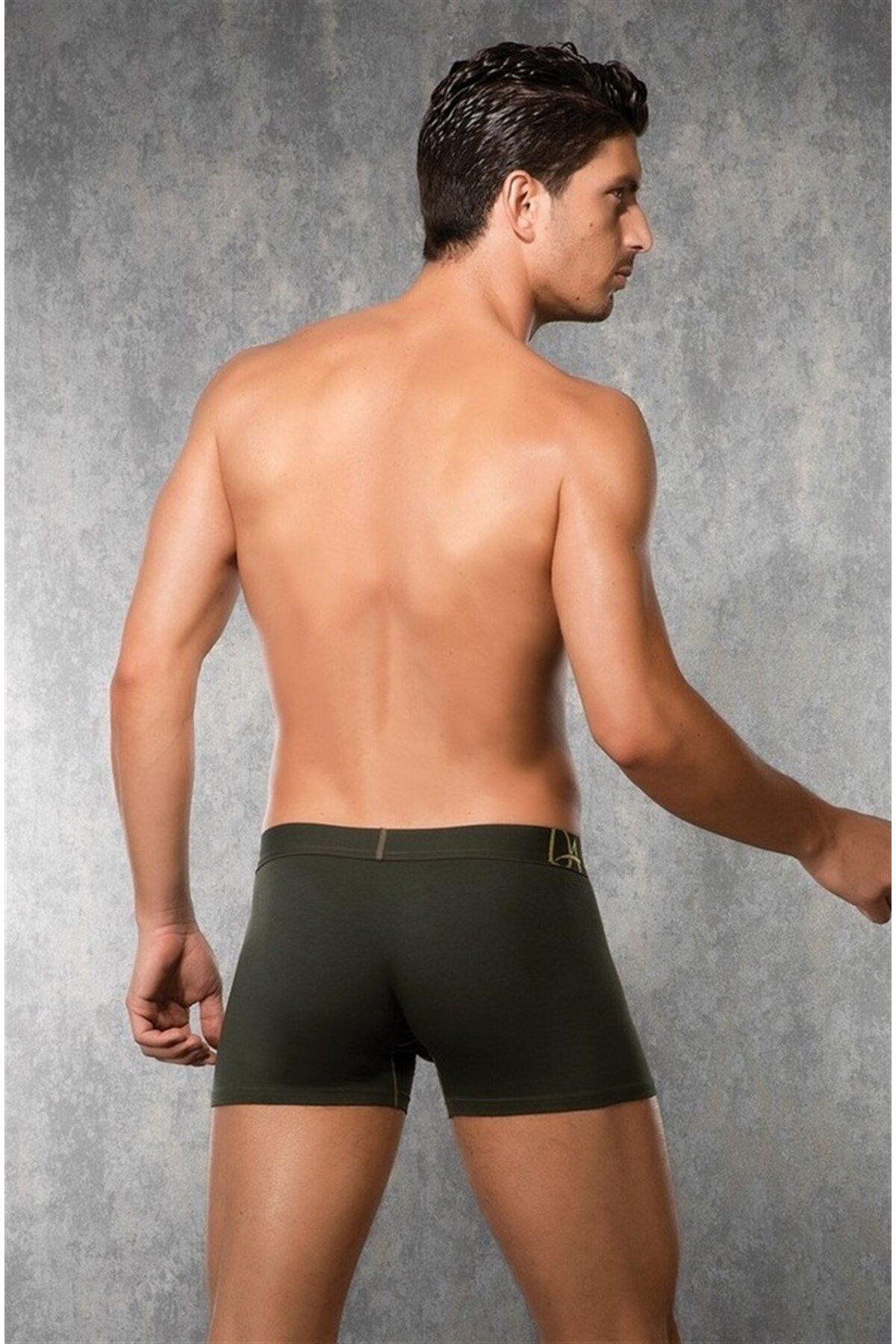 Doreanse-Men's Modal Khaki Bagged Normal Leg Boxer 1766 2