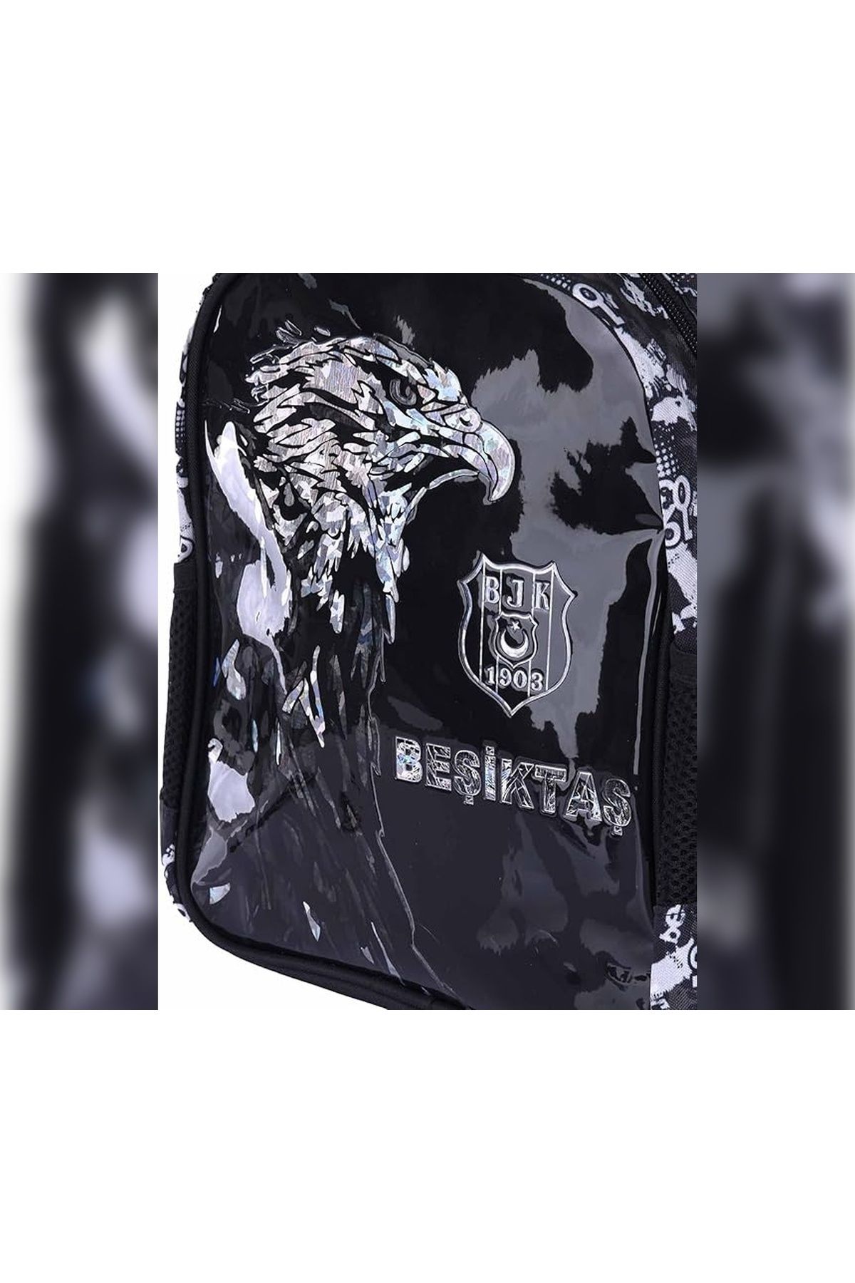 Beşiktaş-Beşiktaş J.K. Geantă de grădiniță unisex Black Eagle - Sticla de apă din oțel și cadou pentru balon 4