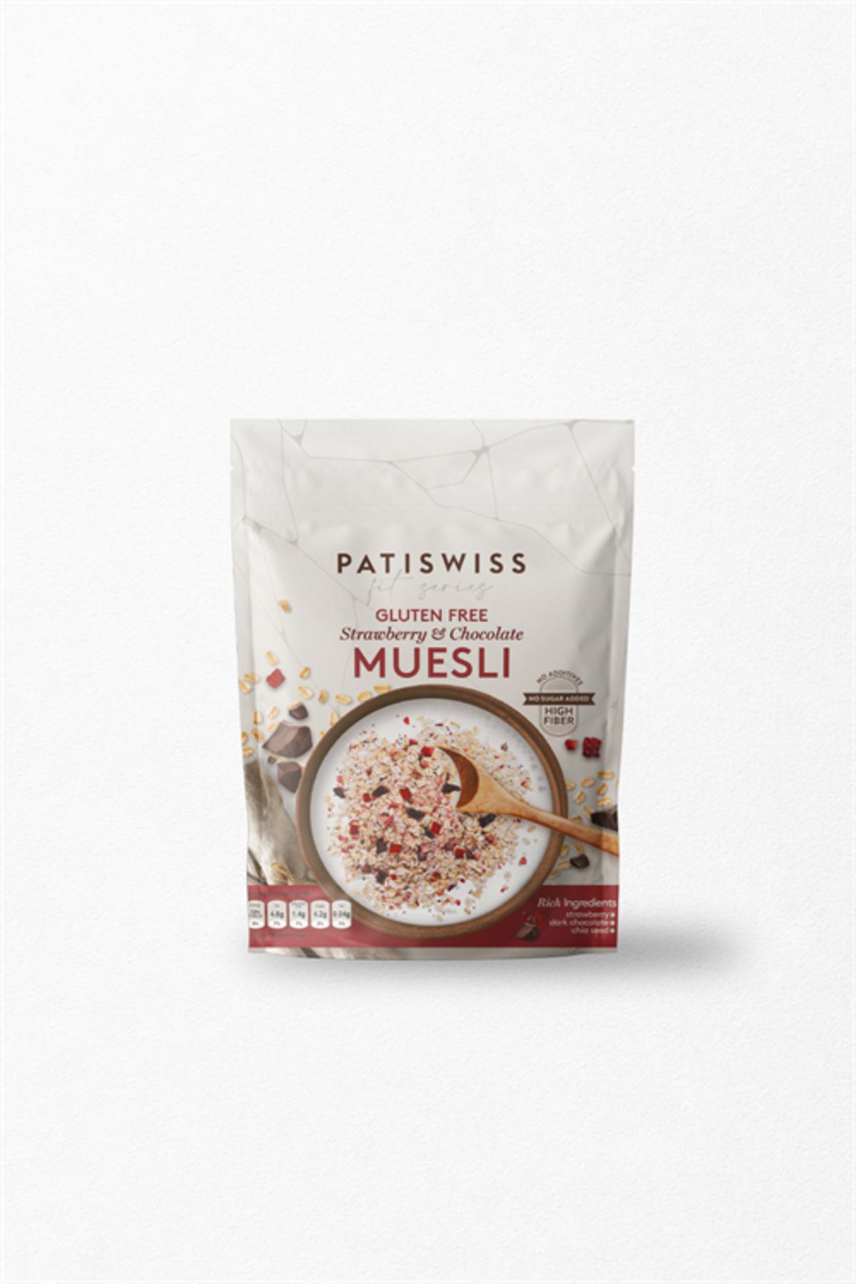 Patiswiss Glutensiz Çilekli Ve Çikolatalı Müsli Doypack 300g