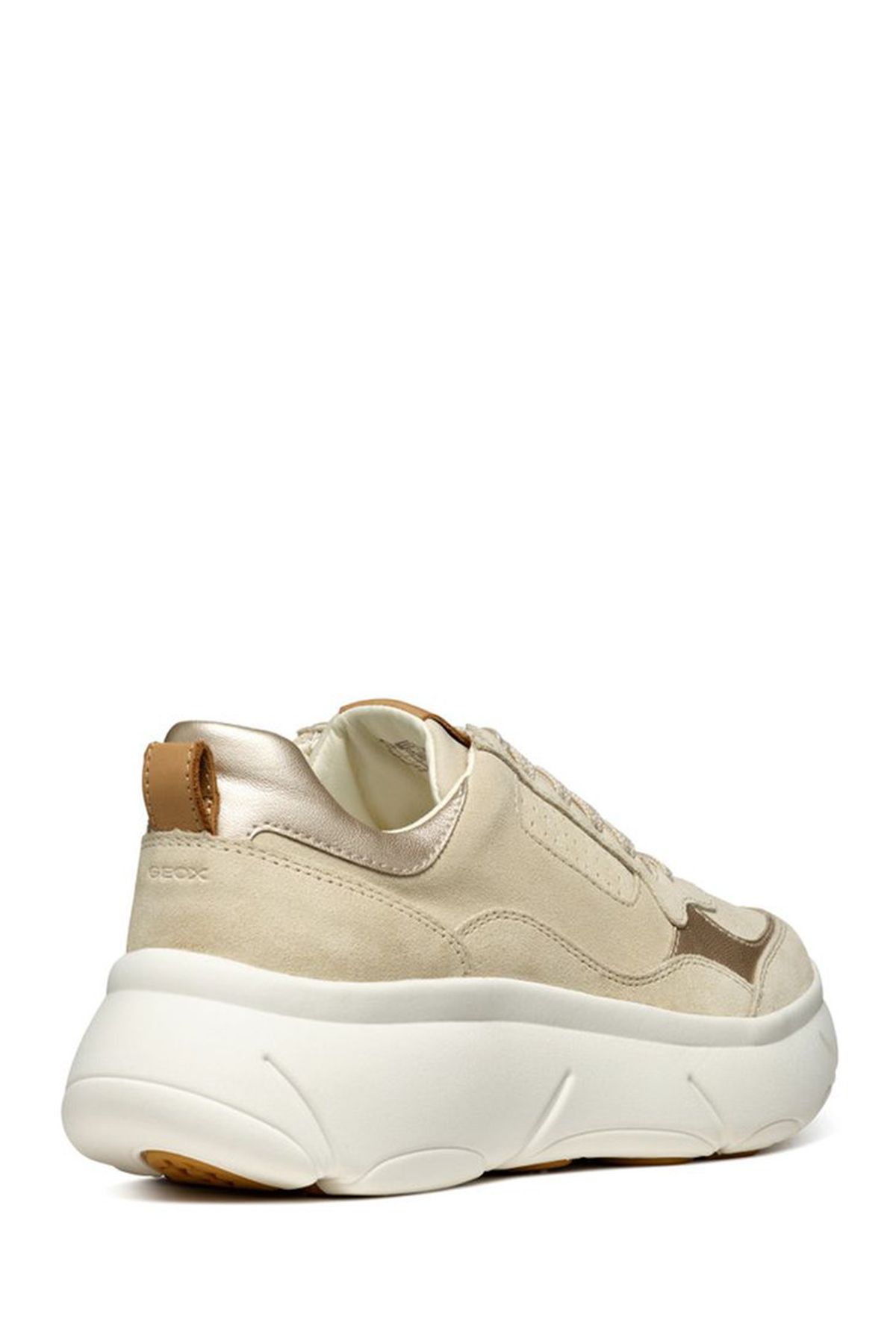 Geox-Geox Beige Trainers Womens Shoes 4