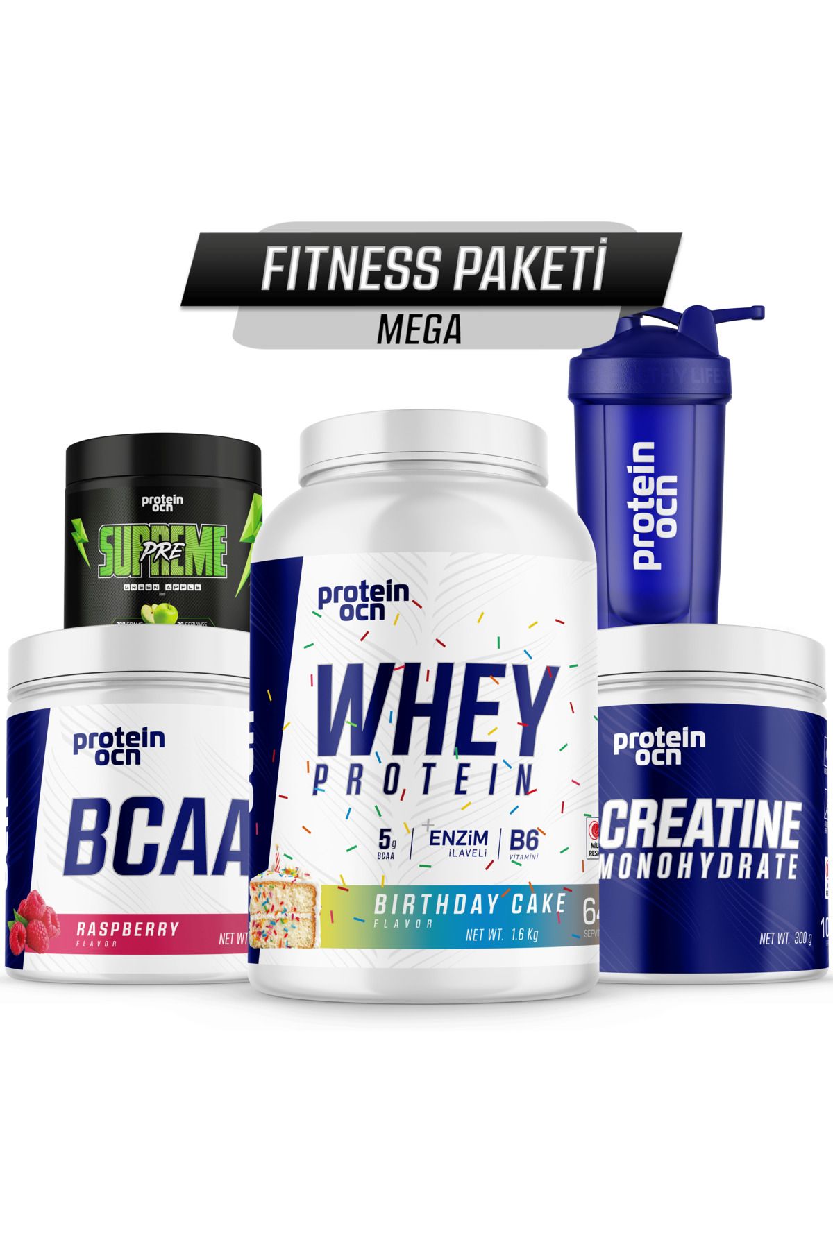 Proteinocean Fıtness Paketi Mega - Birthday Cake Ahududu