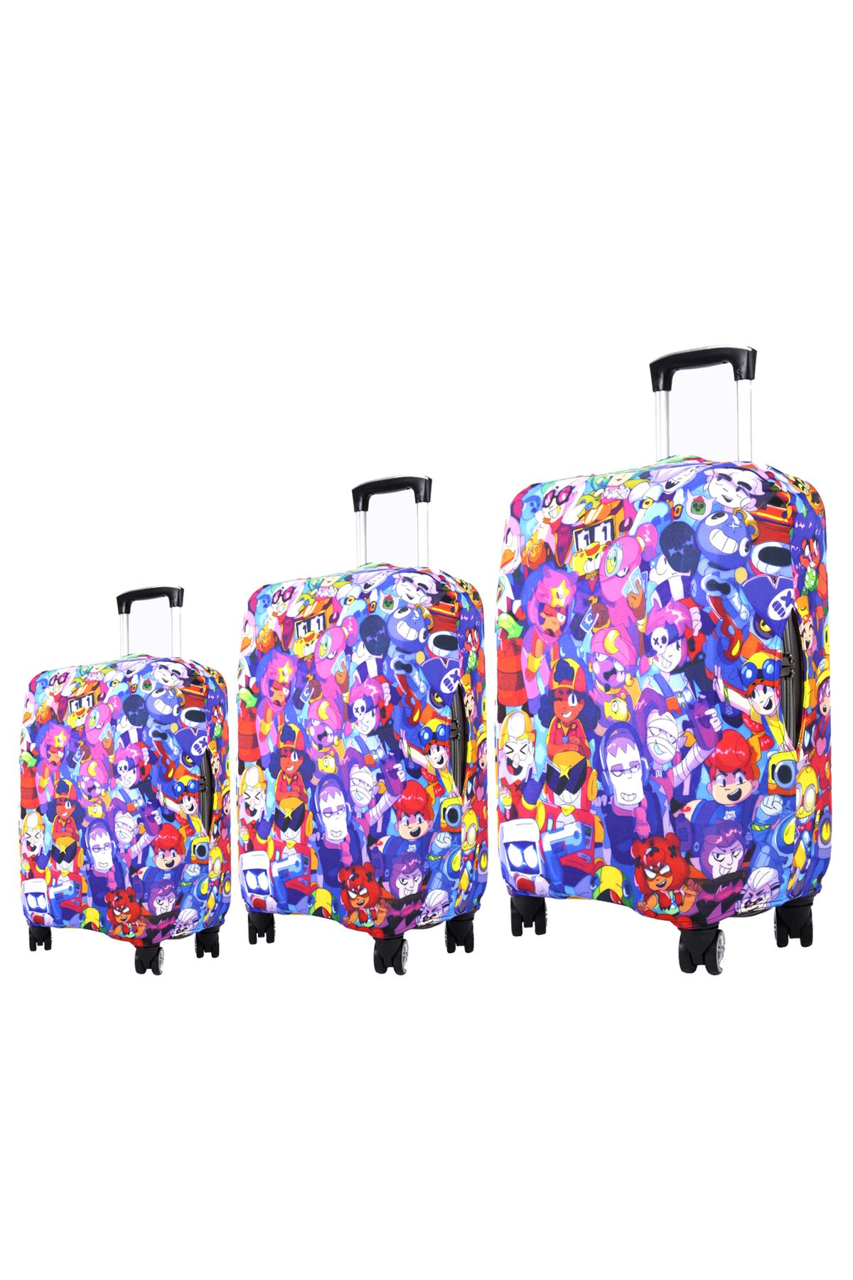 MY SARACİYE-My Saraciye 110 Character-2 Suitcase and Suitcase Set - Large, Medium, and Cabin Size Case 2