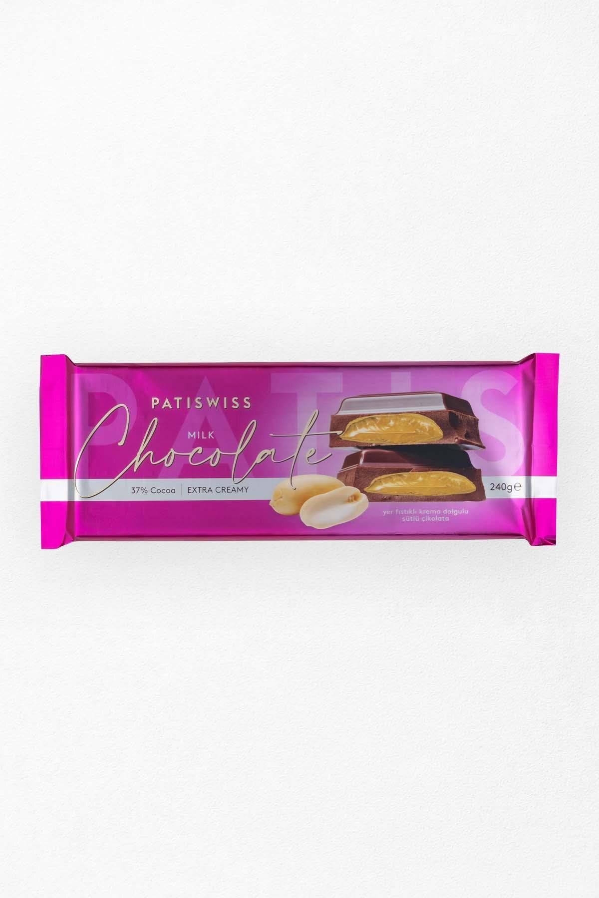 Yer Fıstıklı Krema Dolgulu Sütlü Çikolata, 240g