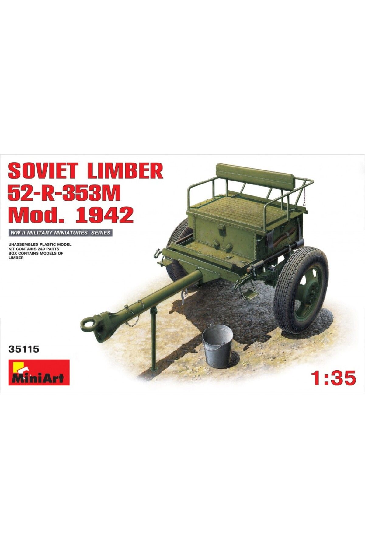 ماکت مردانه و زنانه 1:35 قسمت جلوی اتومبیل توپ شوروی 52 R 353M MOD.1942 MiniArt