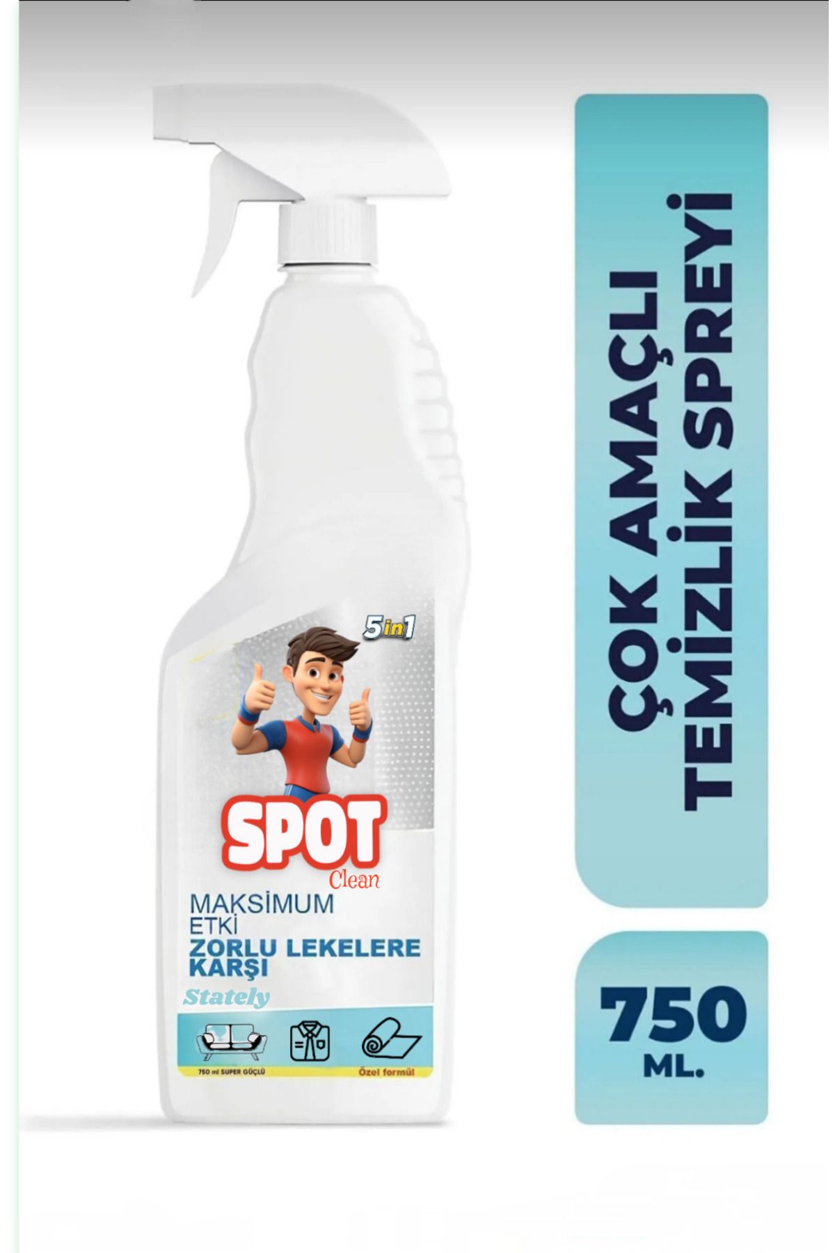 Stately Leke Çıkarıcı Lekelere Stop Zorlu Lekelere Karşı Spot Clean Stain Remover Forte 750 ml