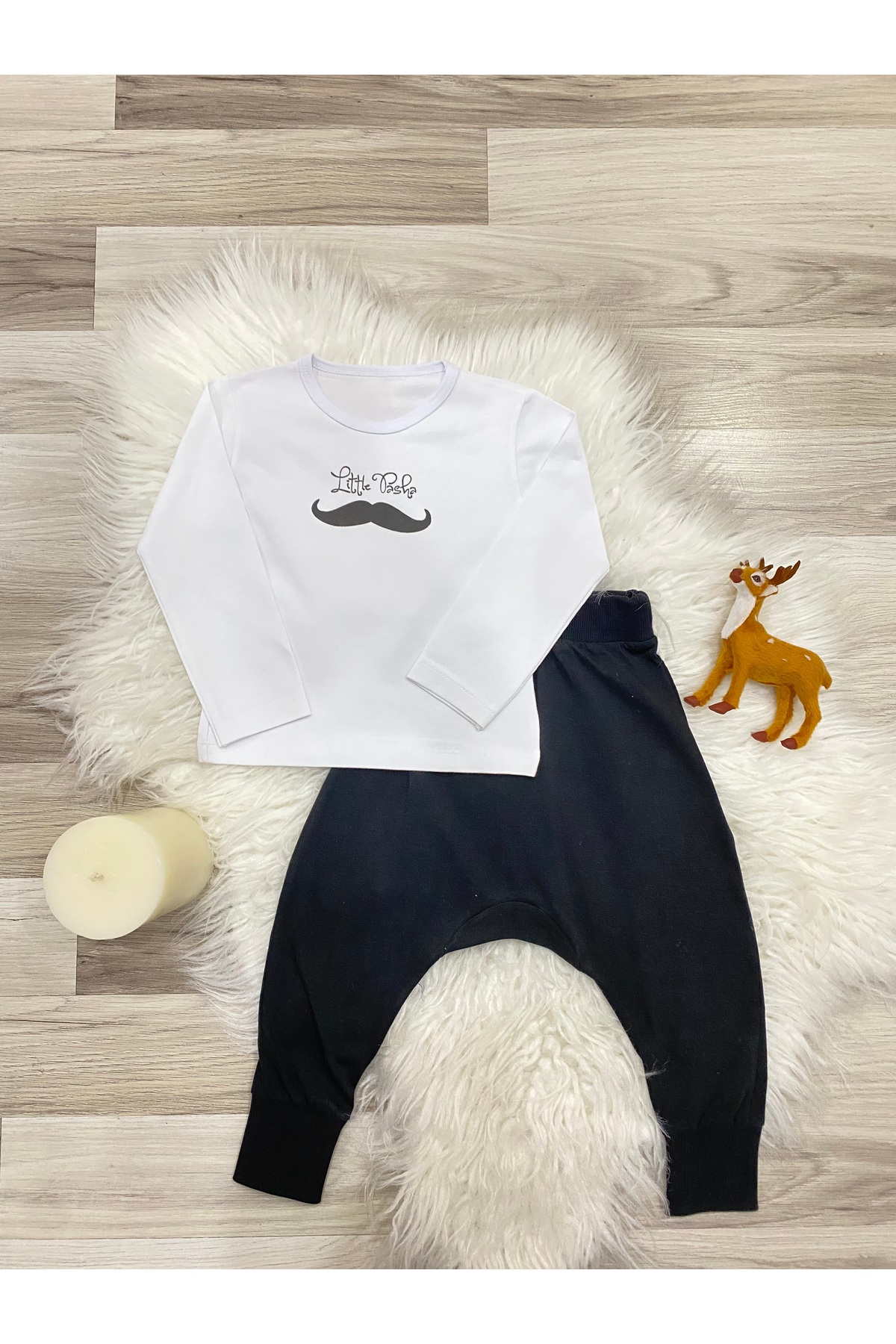 TD Collection PAPYON BASKILI TAKIM  PAMUKLU MODAL Kumaş Çocuk / Bebek ERKEK - Erkek Pantolon %100 pamuklu fotoğrafı 2 (önizleme)