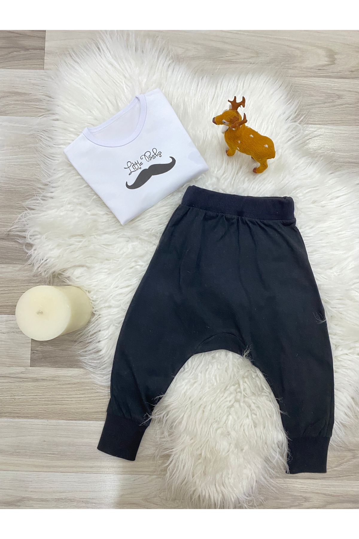 TD Collection PAPYON BASKILI TAKIM  PAMUKLU MODAL Kumaş Çocuk / Bebek ERKEK - Erkek Pantolon %100 pamuklu fotoğrafı 3 (önizleme)