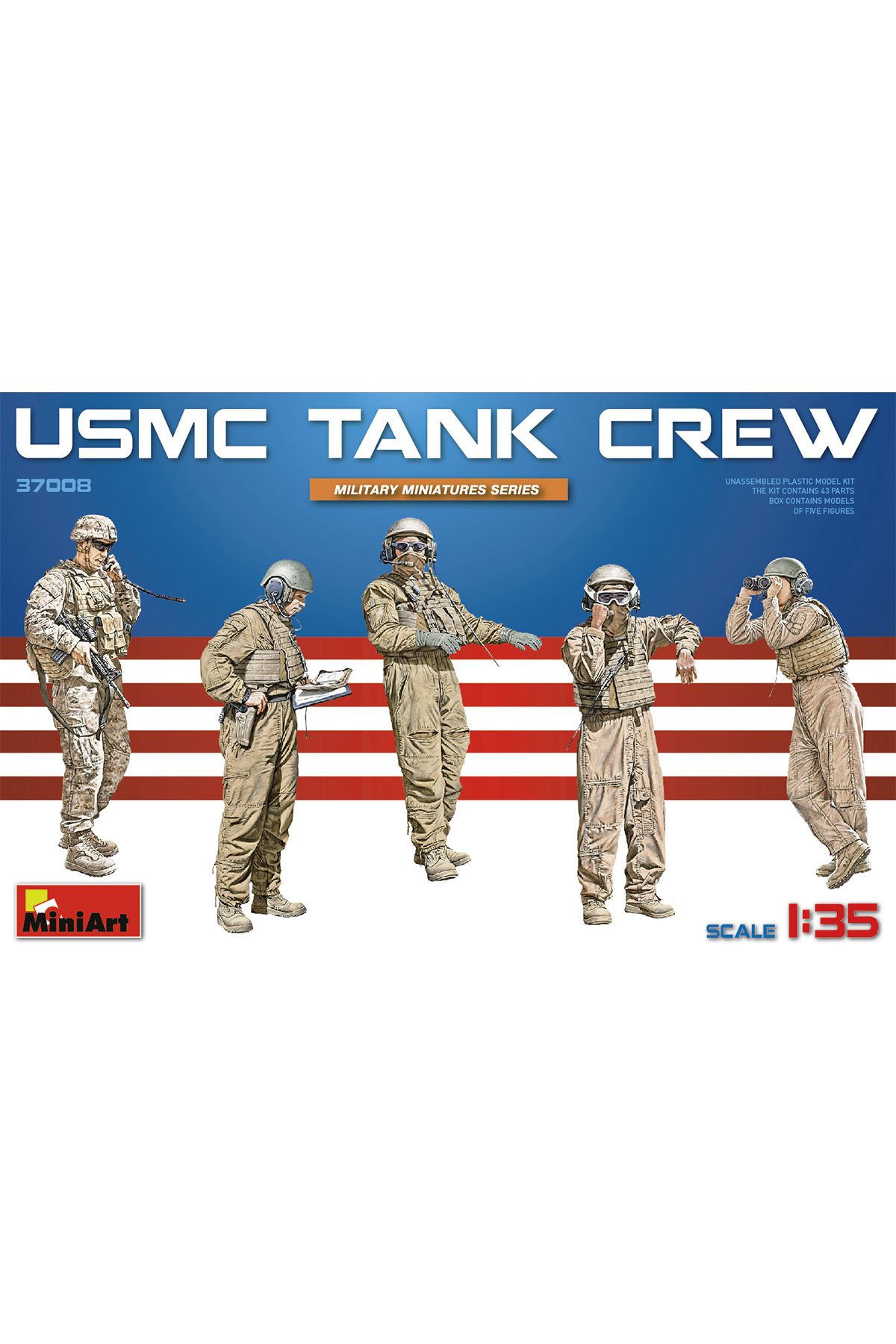 ماکت مردانه و زنانه 1:35 خدمه تانک USMC اورجینال MiniArt