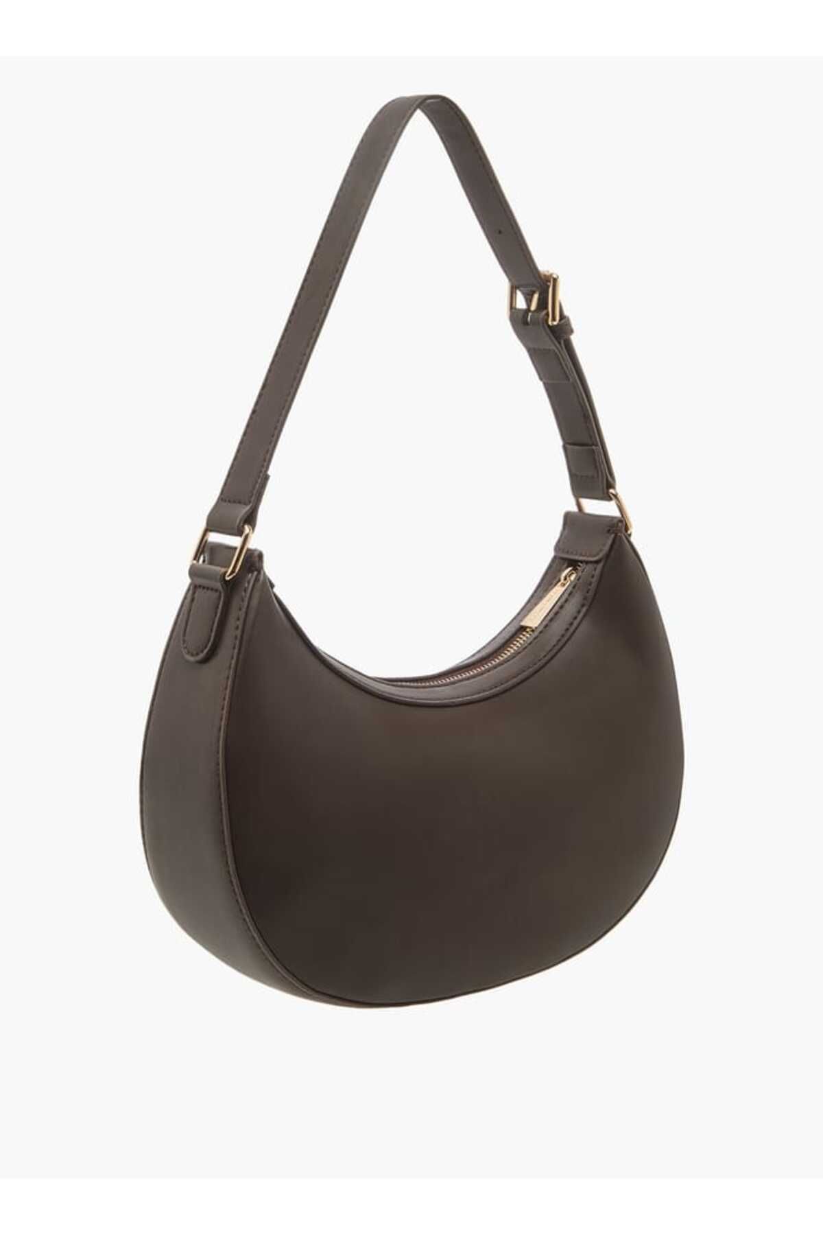 Flora Bella by Shoexpress-Flora Bella Monogram Detail Hobo Bag with Detachable Strap and Zip Closure 3