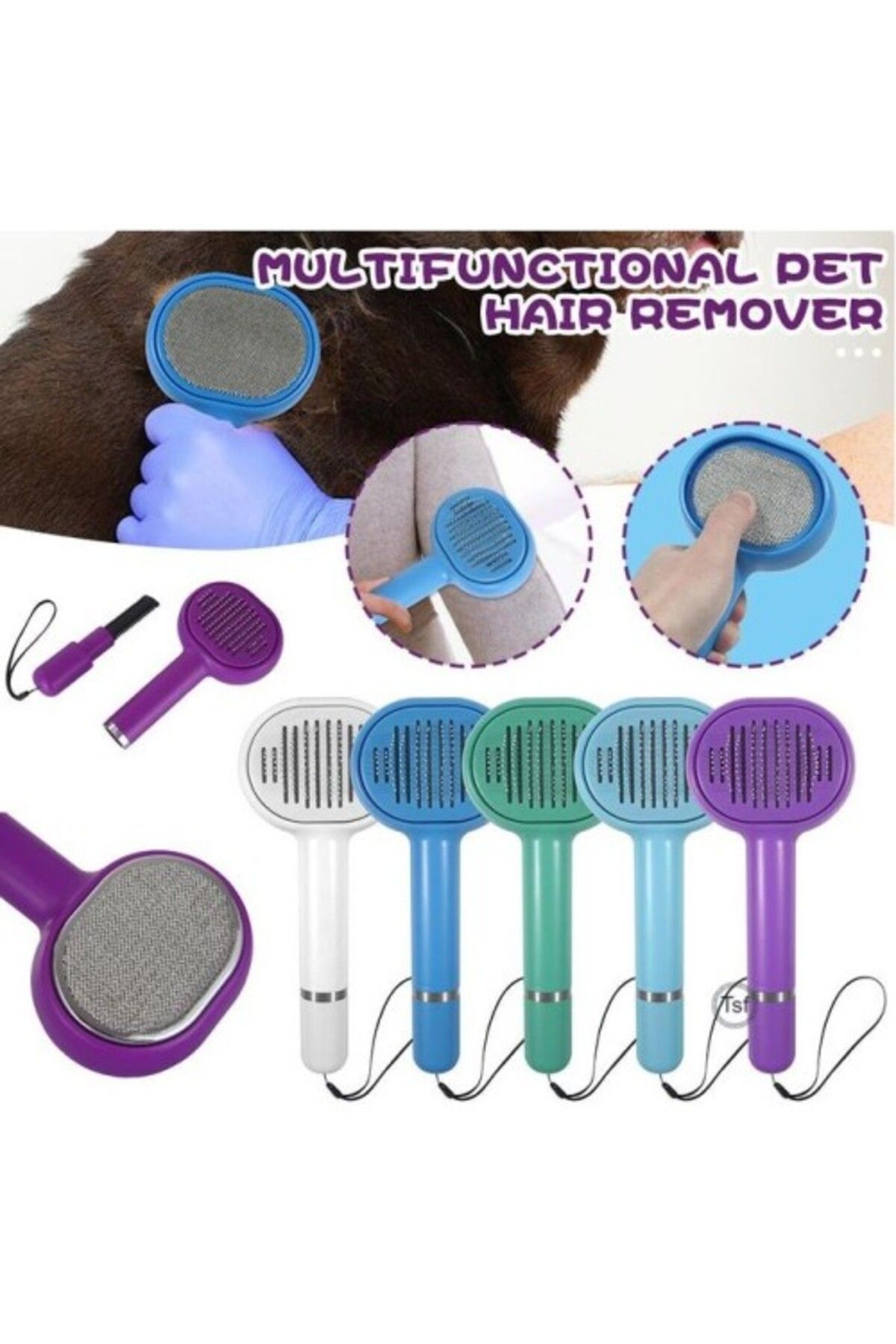 Roichil-Multifunctional Pet Hair Cleaner Brush 1