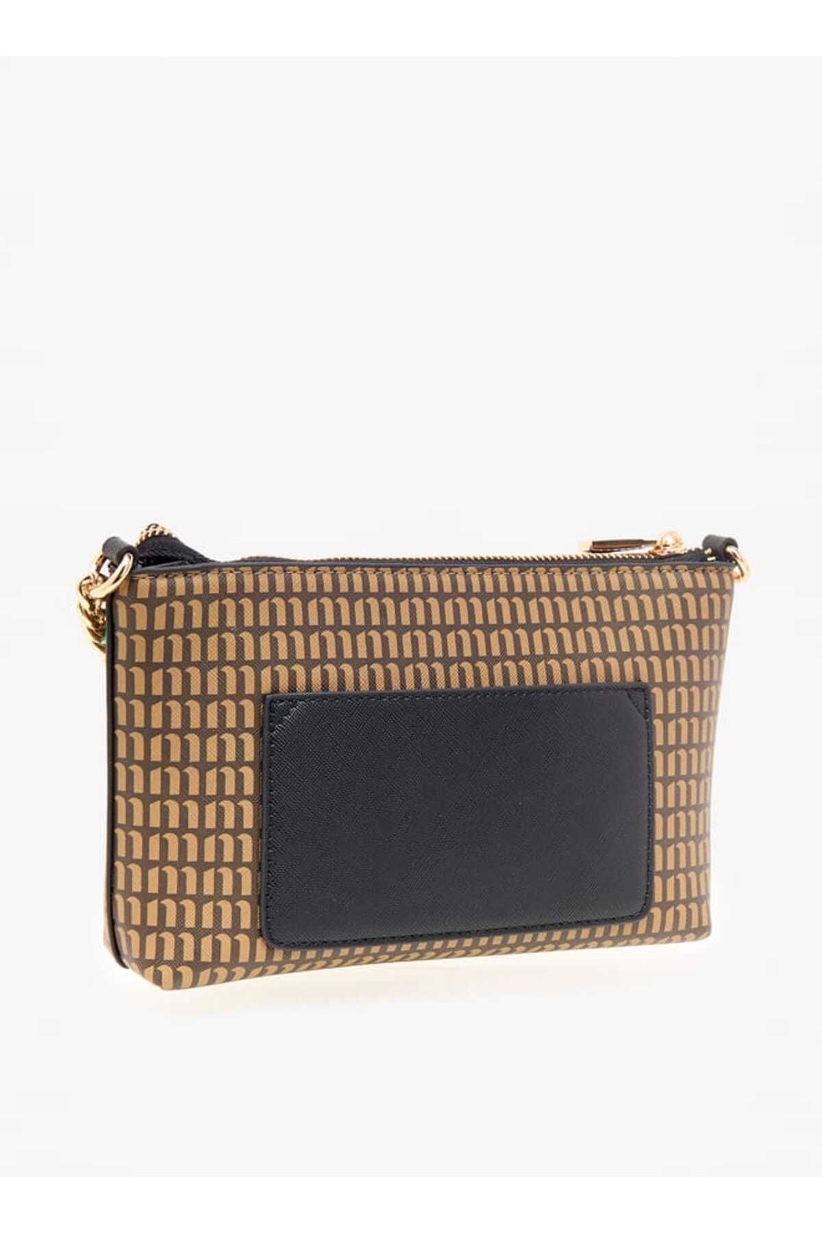 Missy-All-Over Monogram Print Crossbody Bag with Zip Closure and Adjustable Strap 3