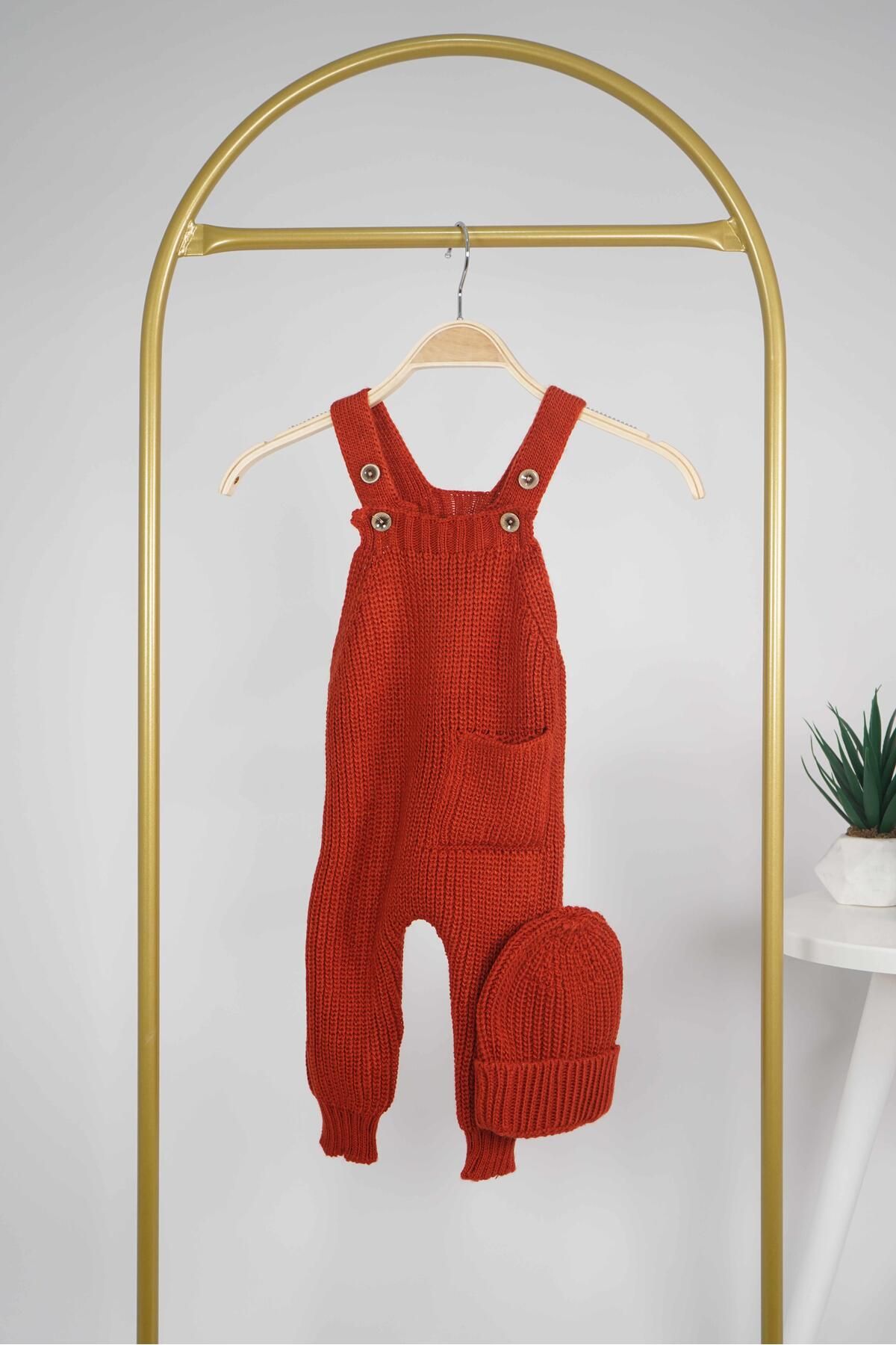 MİNİKO KİDS-Baby Hat Kit 2-Piece Salopette Jumpsuit 1