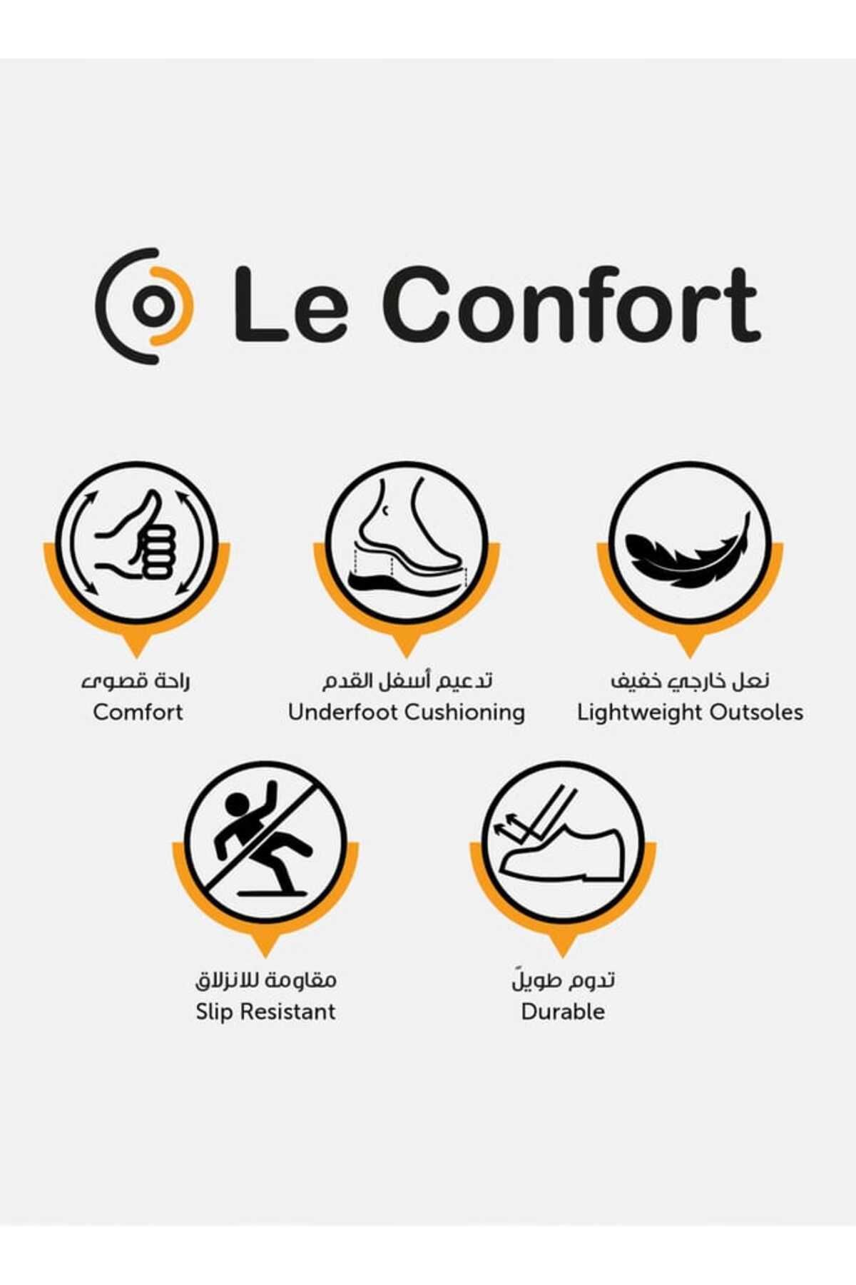 Le Confort-حذاء بدون رباط بكعب إسفيني وتفاصيل فيونكة 6