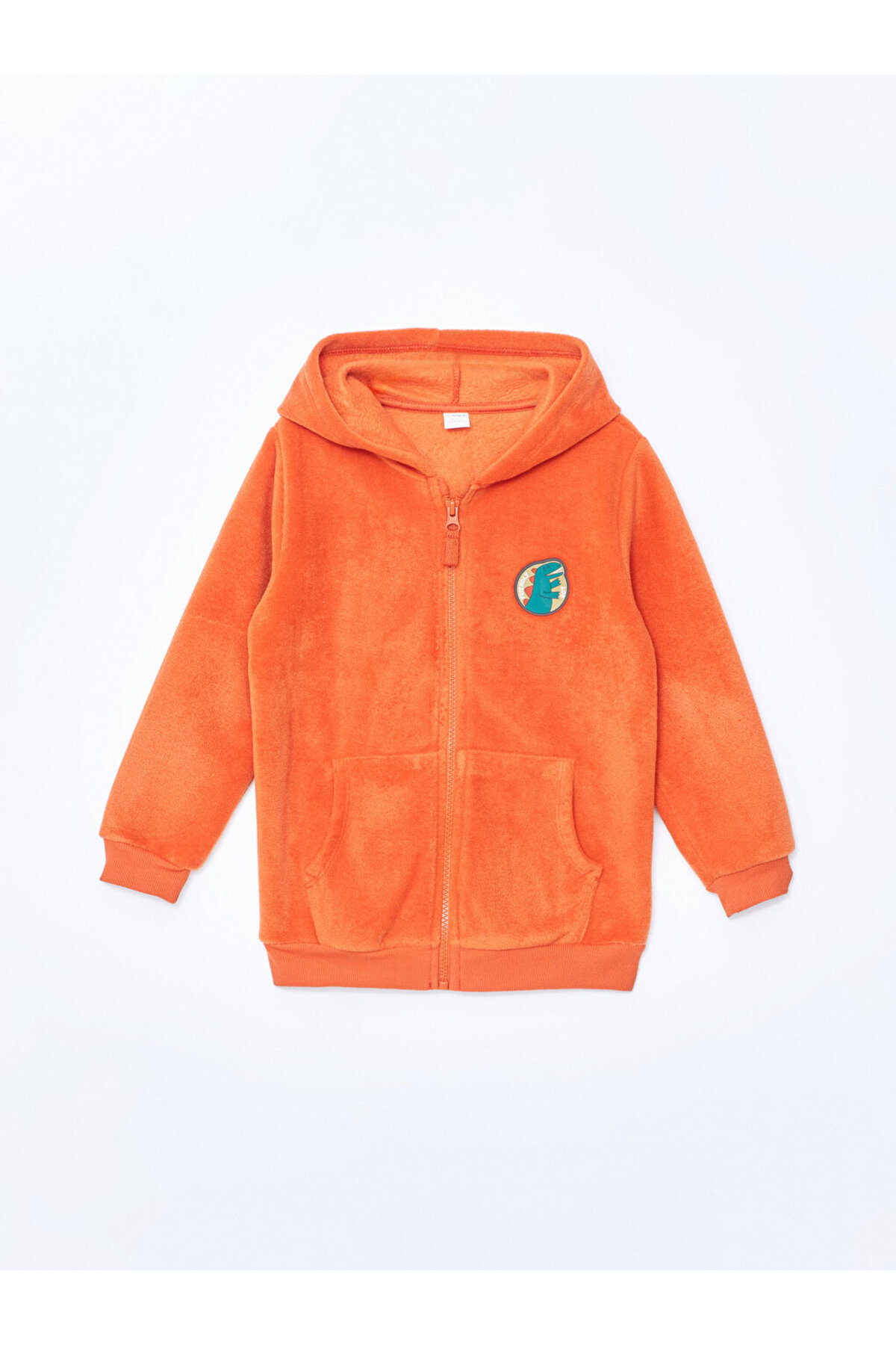 LC Waikiki LCW Bisiklet Yaka Uzun Kollu Baskılı Erkek Bebek Fermuarlı Sweatshirt fotoğrafı 3 (önizleme)