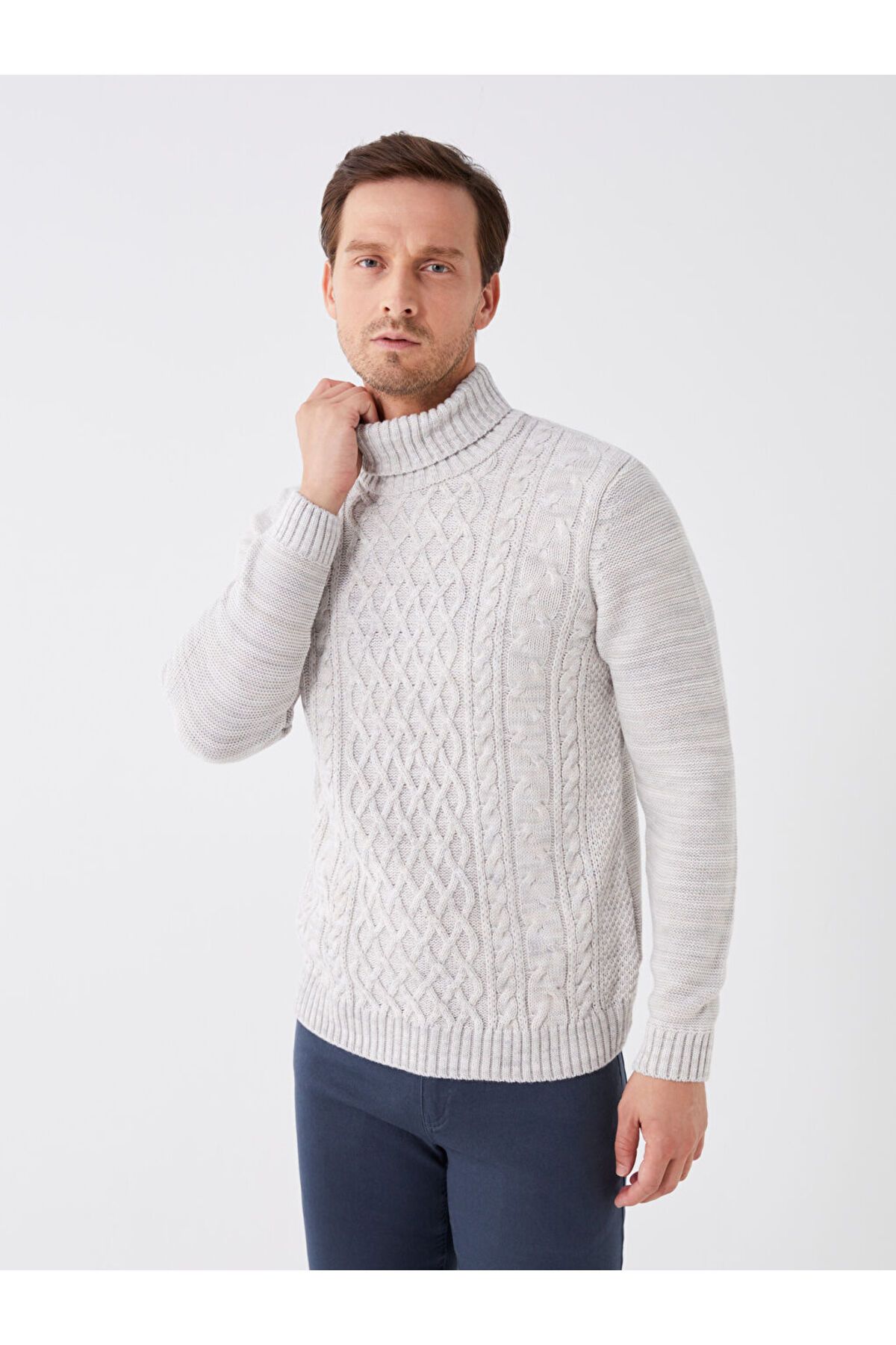 LC Waikiki-Strickpullover für Herren – Rollkragenpullover, lange Ärmel 1