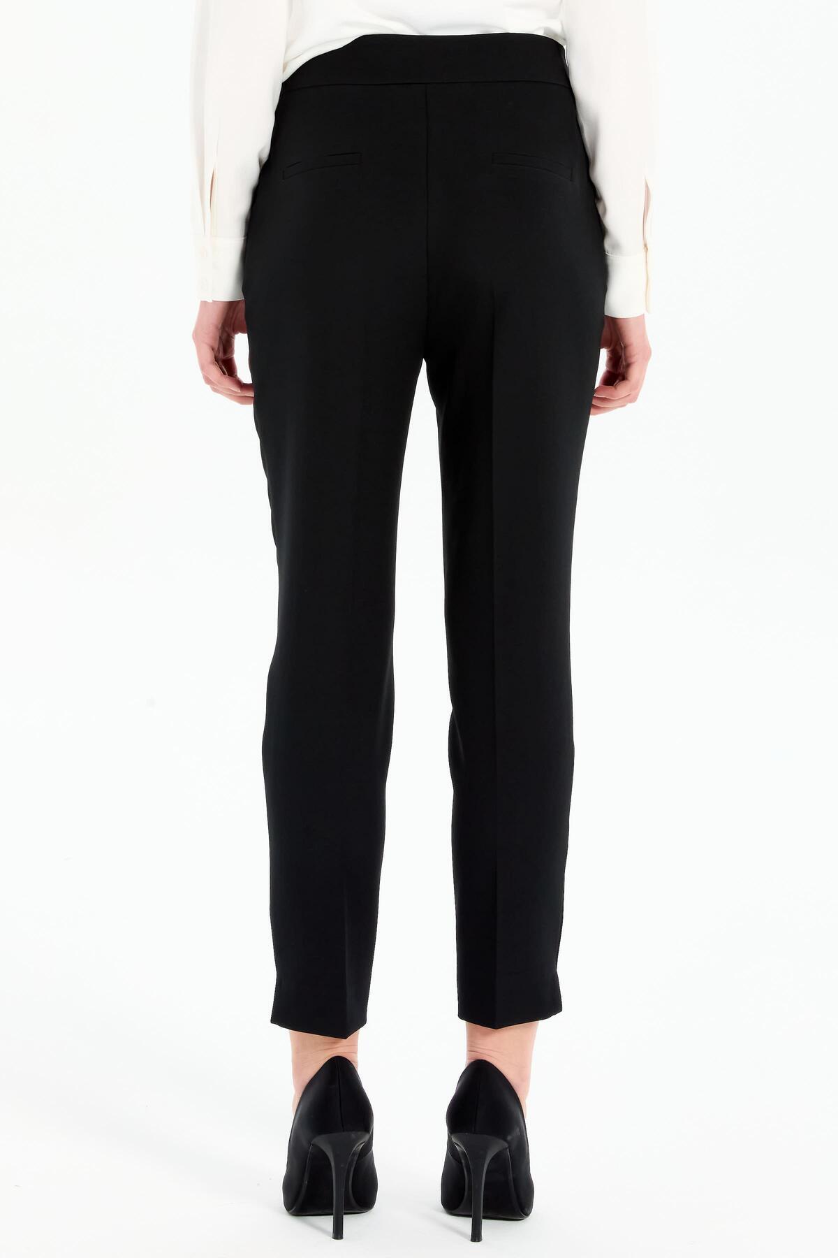 Tuğba-High Waist Basic Pants - Black 6