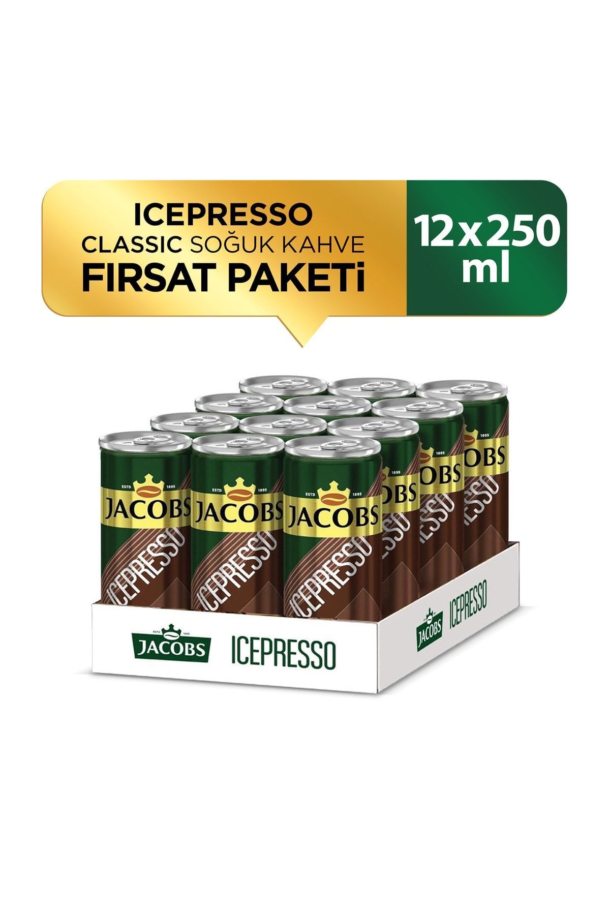 Jacobs Icepresso Classıc Soğuk Kahve 250 ml X 12