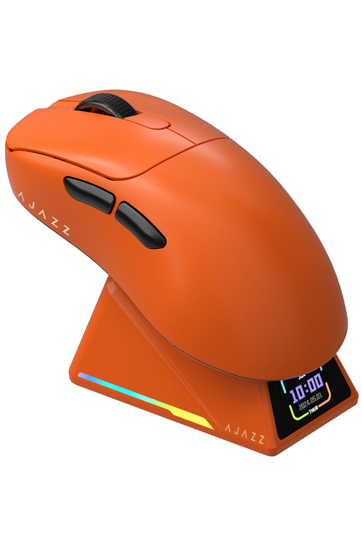 Coverzone AJAZZ AJ-179 Apex 42000 DPI Manyetik Şarj İstasyonu TFT Ekranlı Mouse PAW 3950 Sensör 8K Dongle