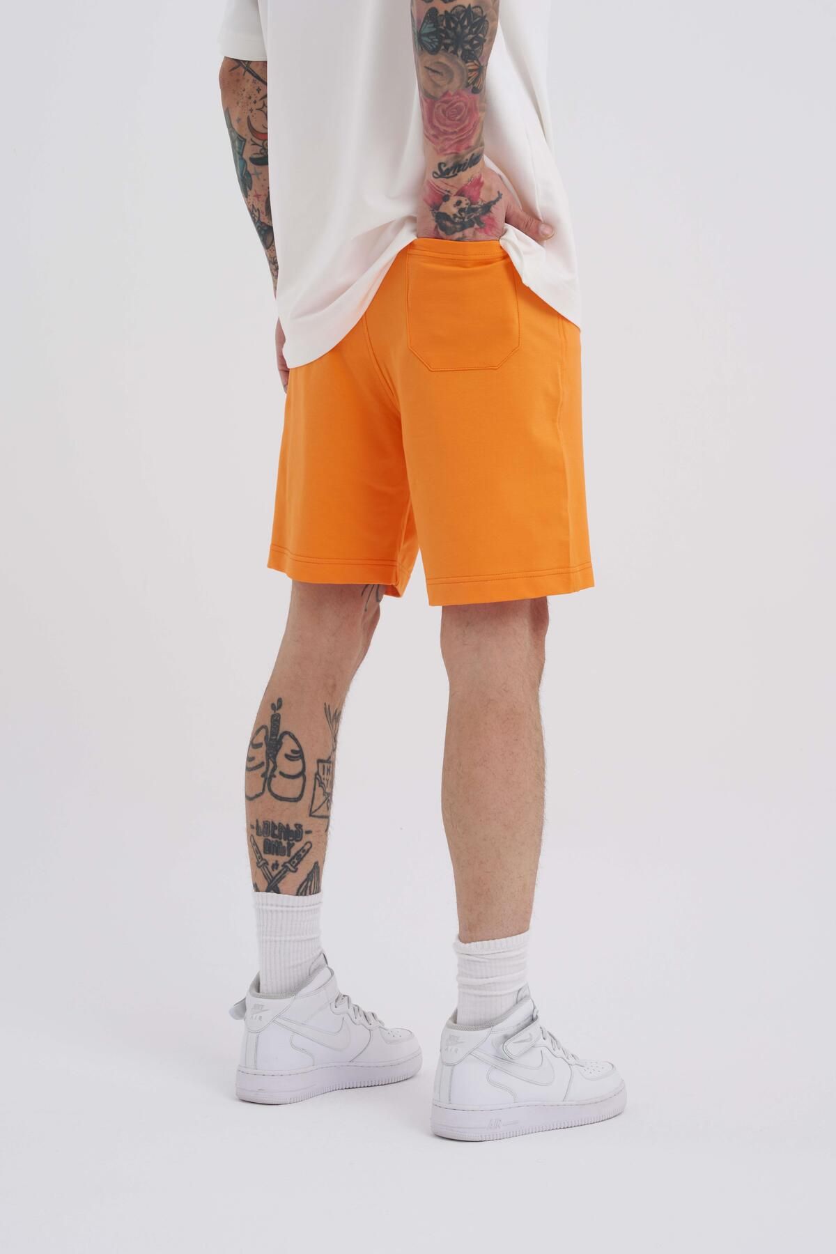 شلوارک و برمودا نارنجی مردانه یونیسکس Short Basic Shorts Orange Machinist