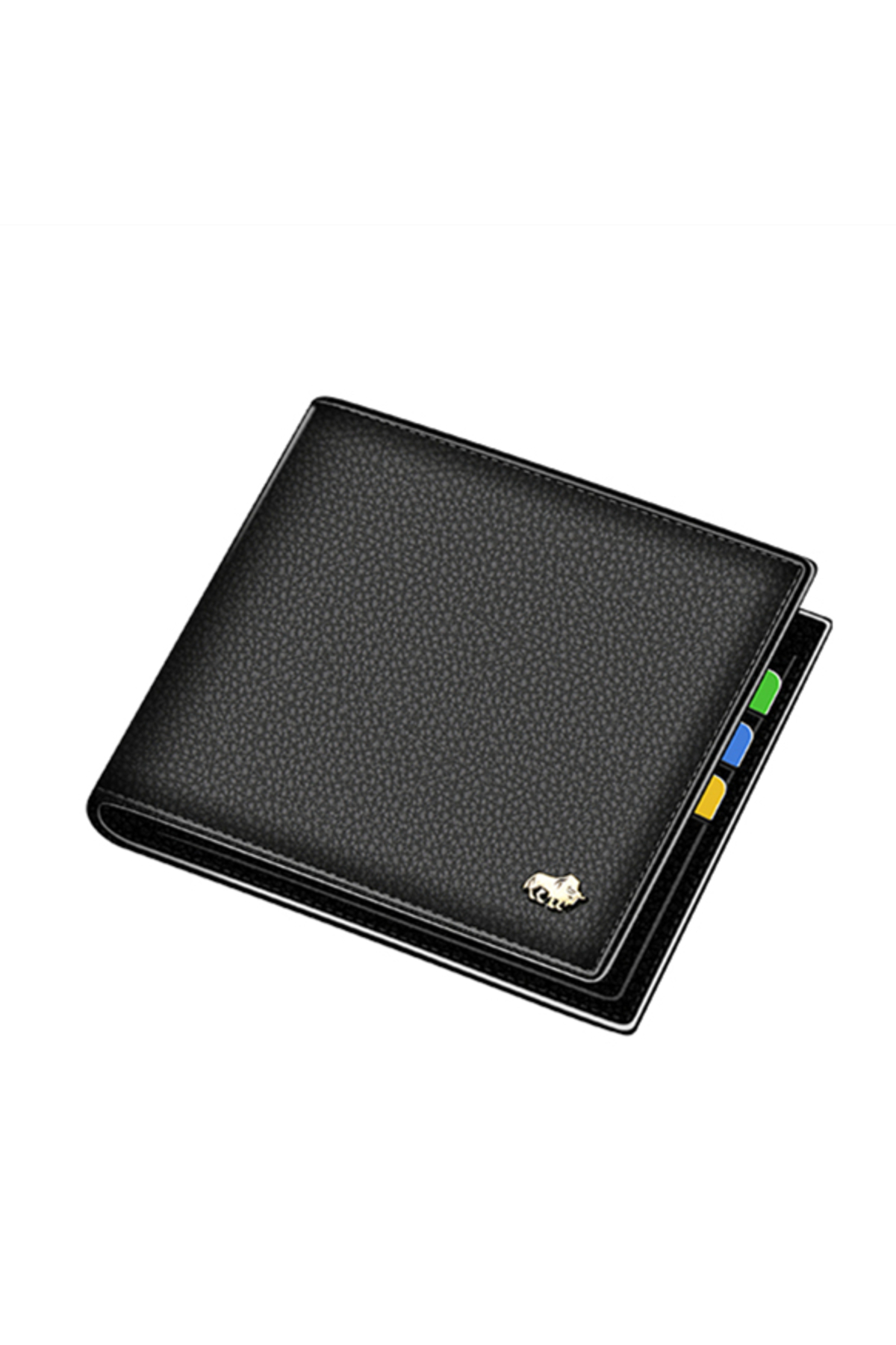 Choice BLACK BISON DENIM Genuine Leather Men Wallets Brand Luxury RFID ...