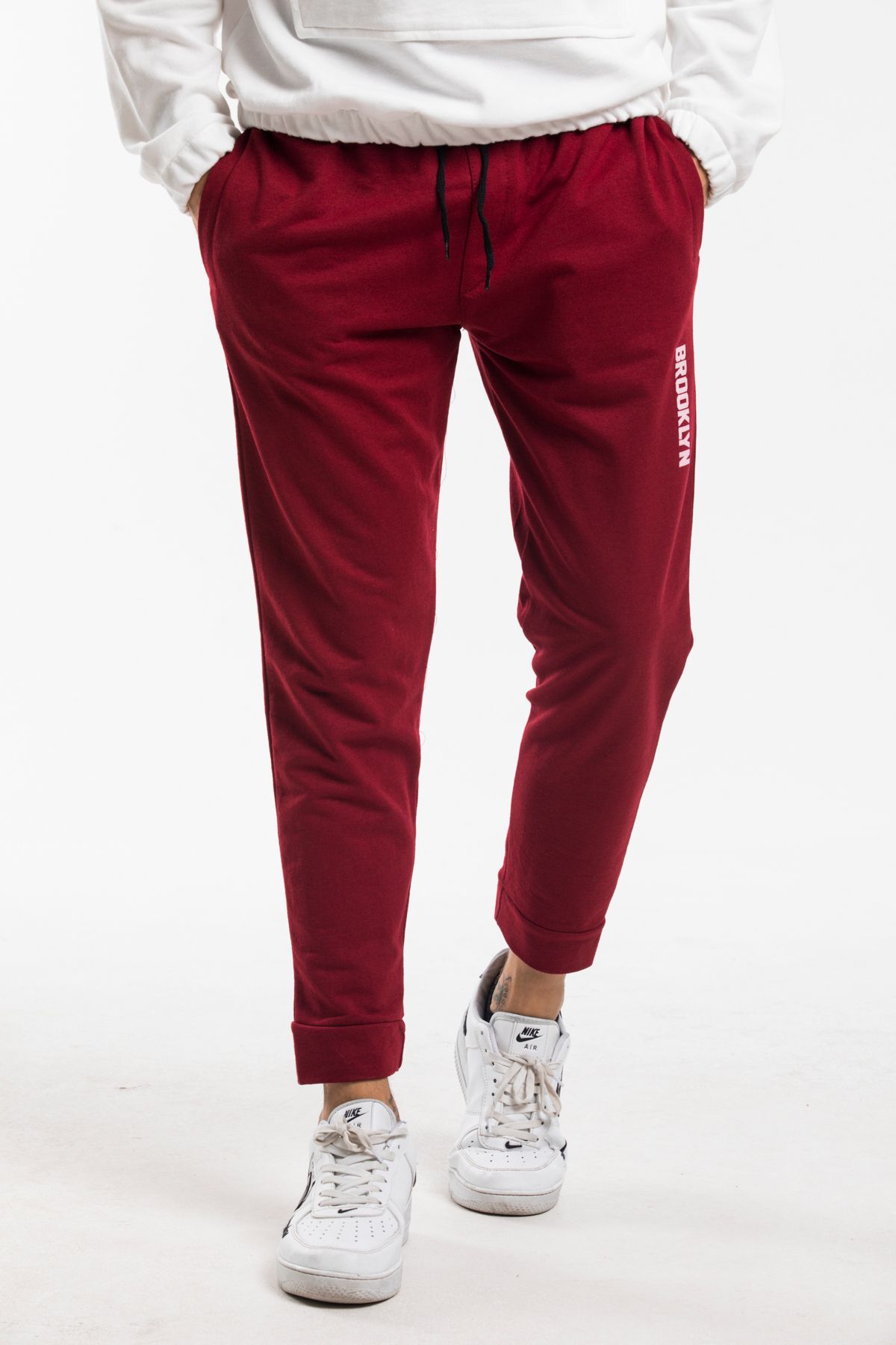 Superlife-Men's Regular Fit Broklyn Printed Thin Sweatpants Spr 203 4