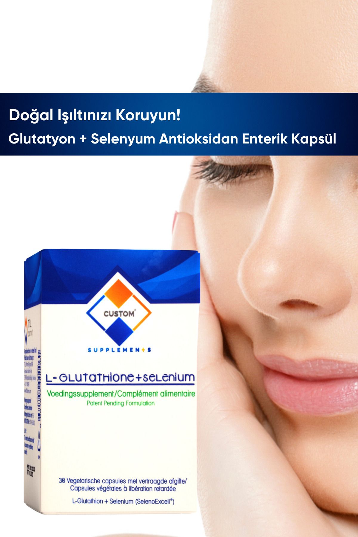 Custom Supplements-Glutathione + Selenium Enteric Capsule 30 Capsules 8