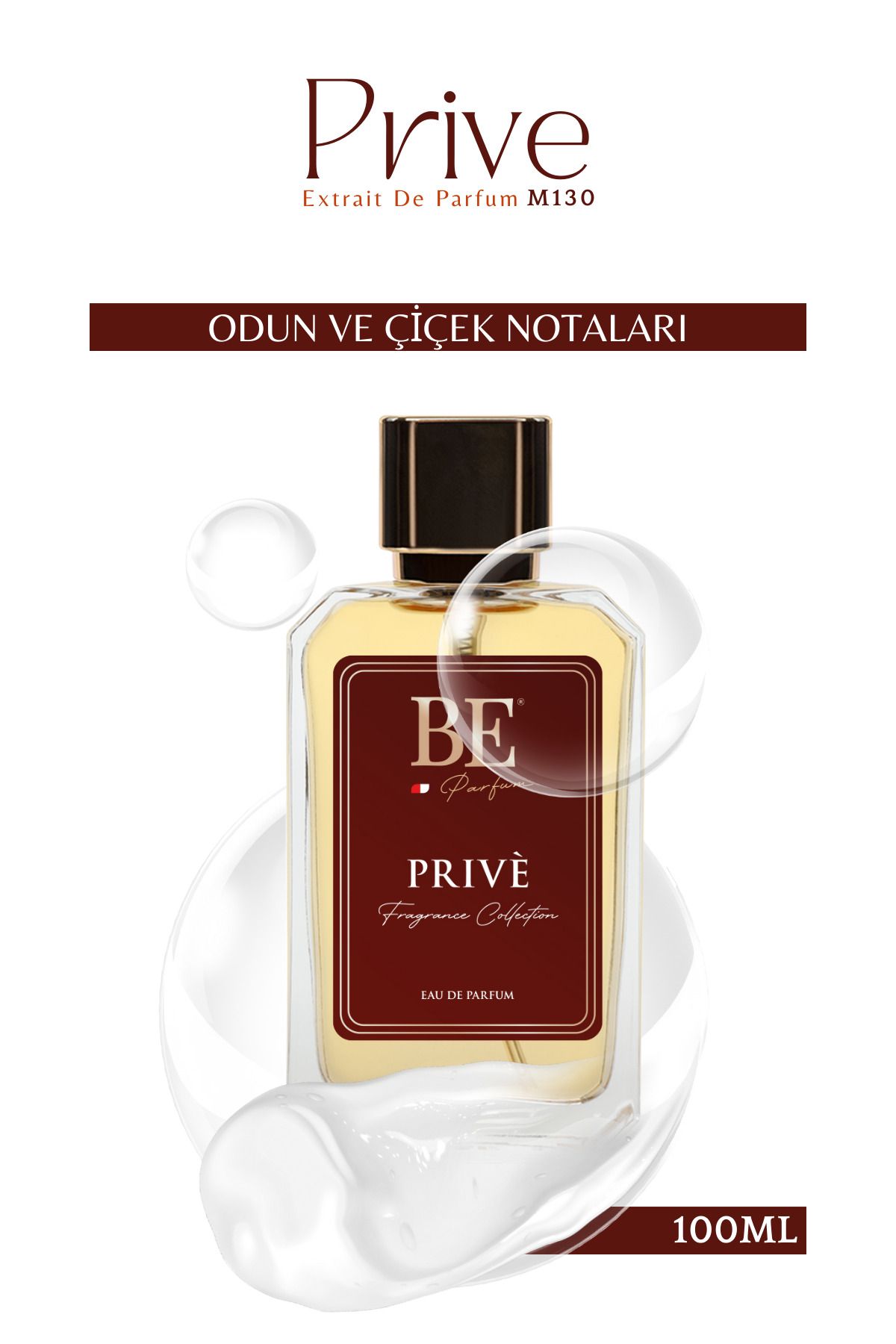 M-130 Prive Unisex 100 ml Edp عطر چوبی گلدار BE PARFÜM